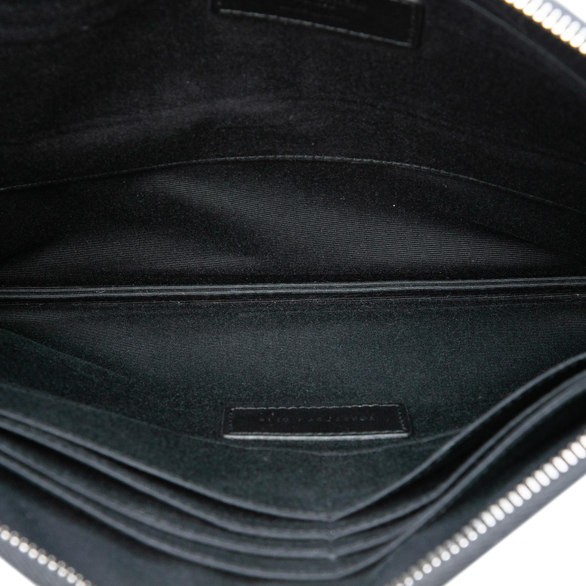 Saint Laurent Grain De Poudre Zip Clutch