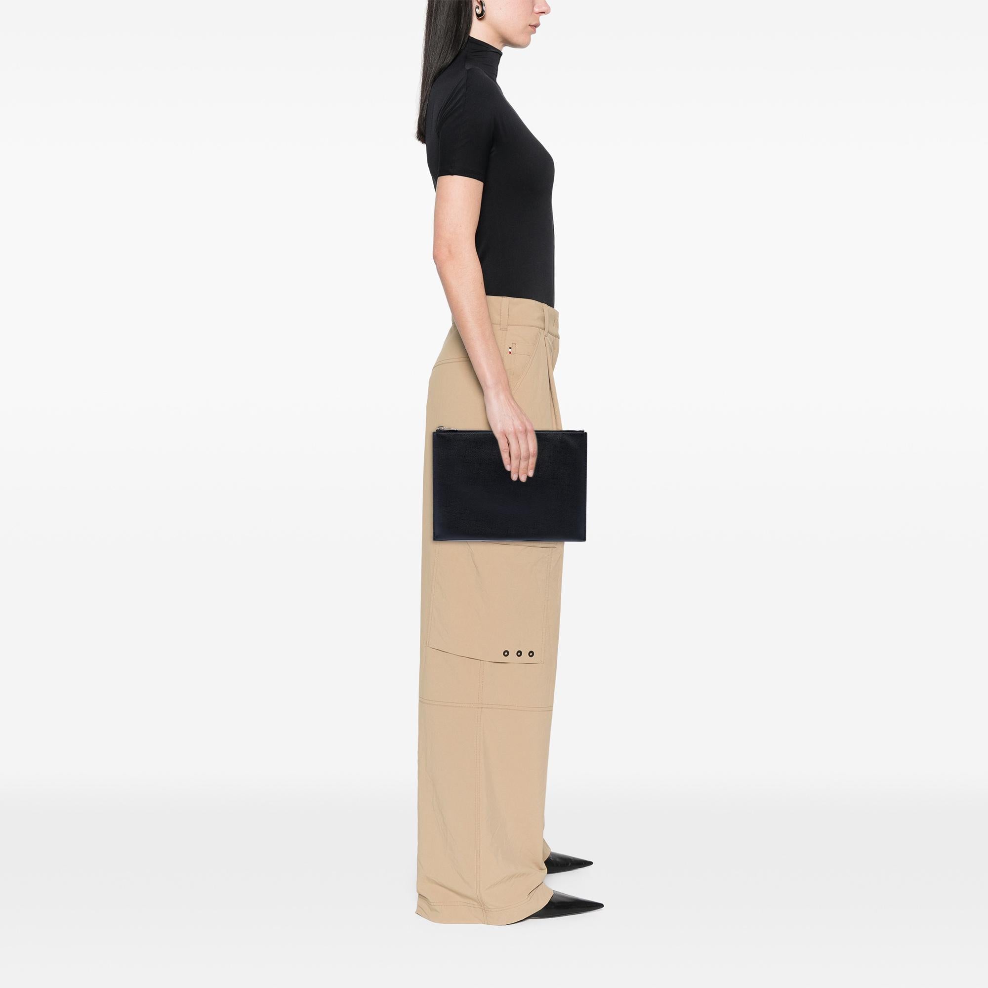 Saint Laurent Grain De Poudre Zip Clutch