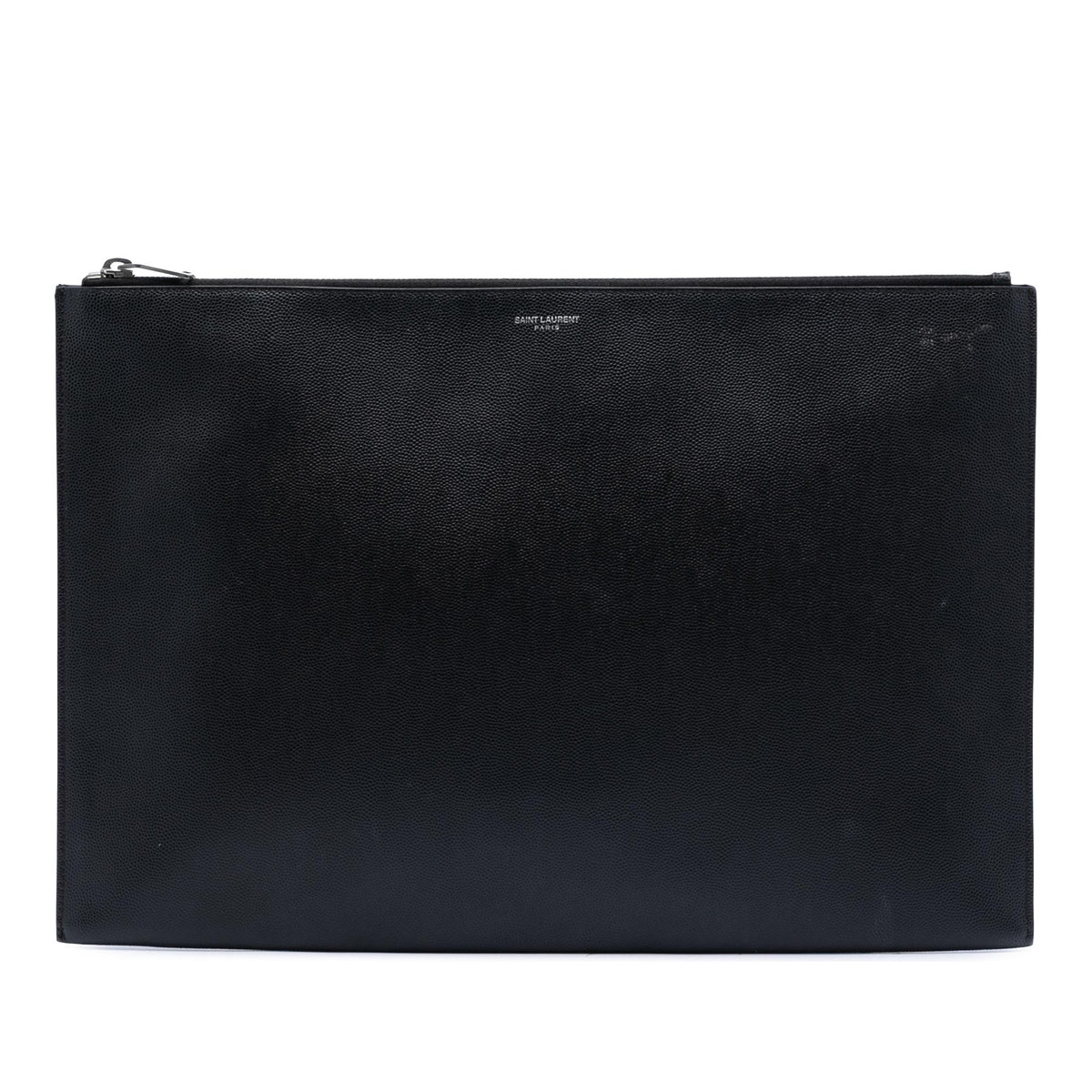 Saint Laurent Grain De Poudre Zip Document Holder