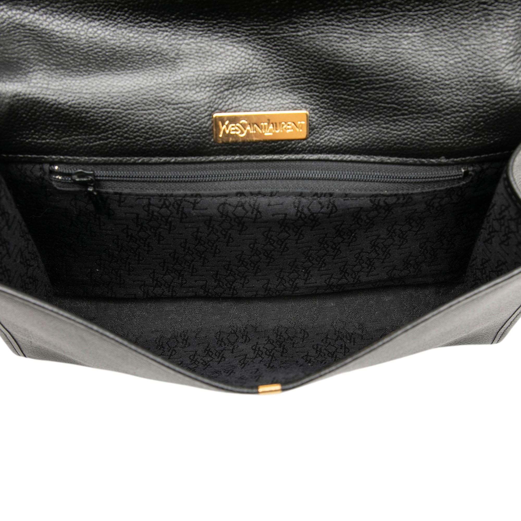 Saint Laurent Grain de Poudre Envelope Clutch