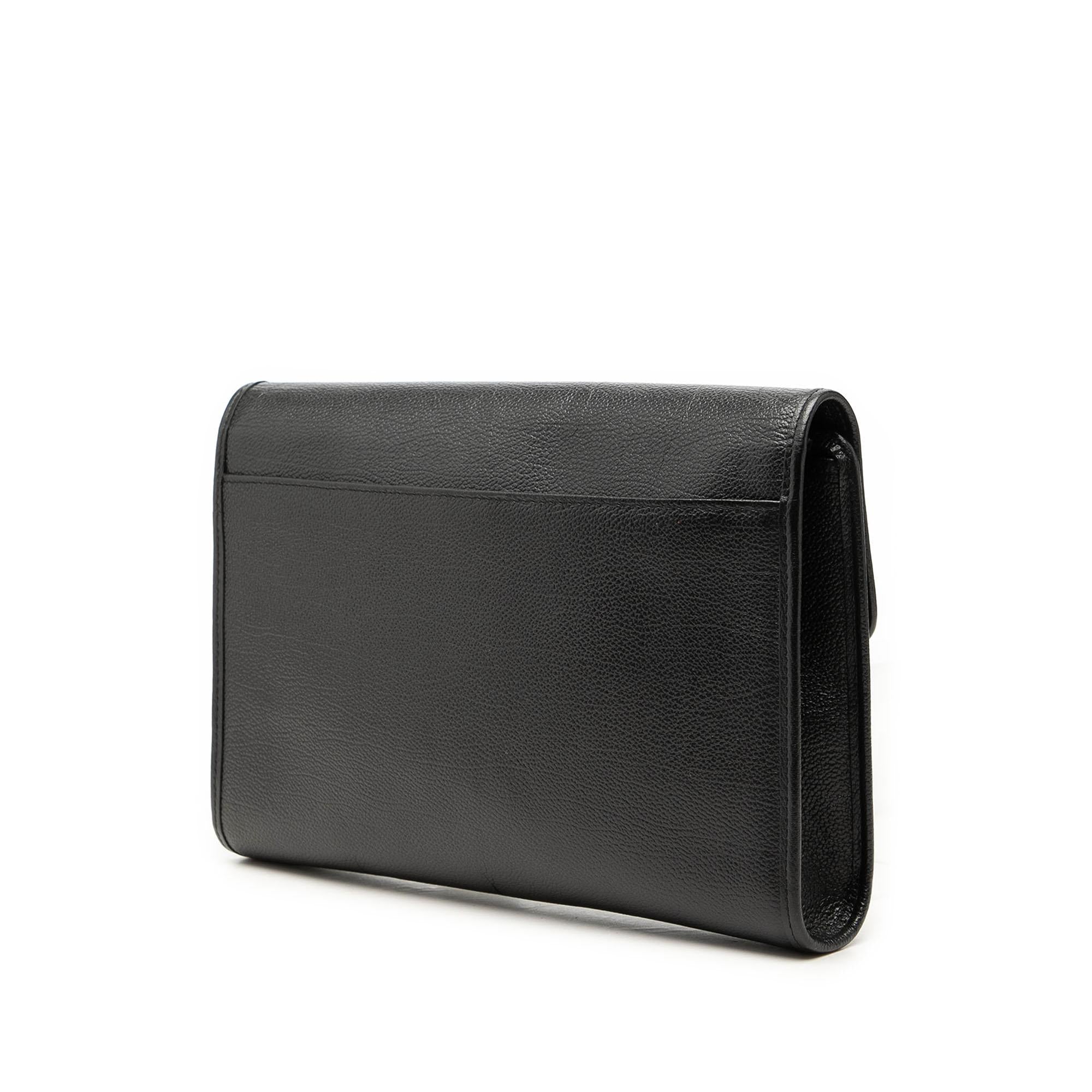 Saint Laurent Grain de Poudre Envelope Clutch
