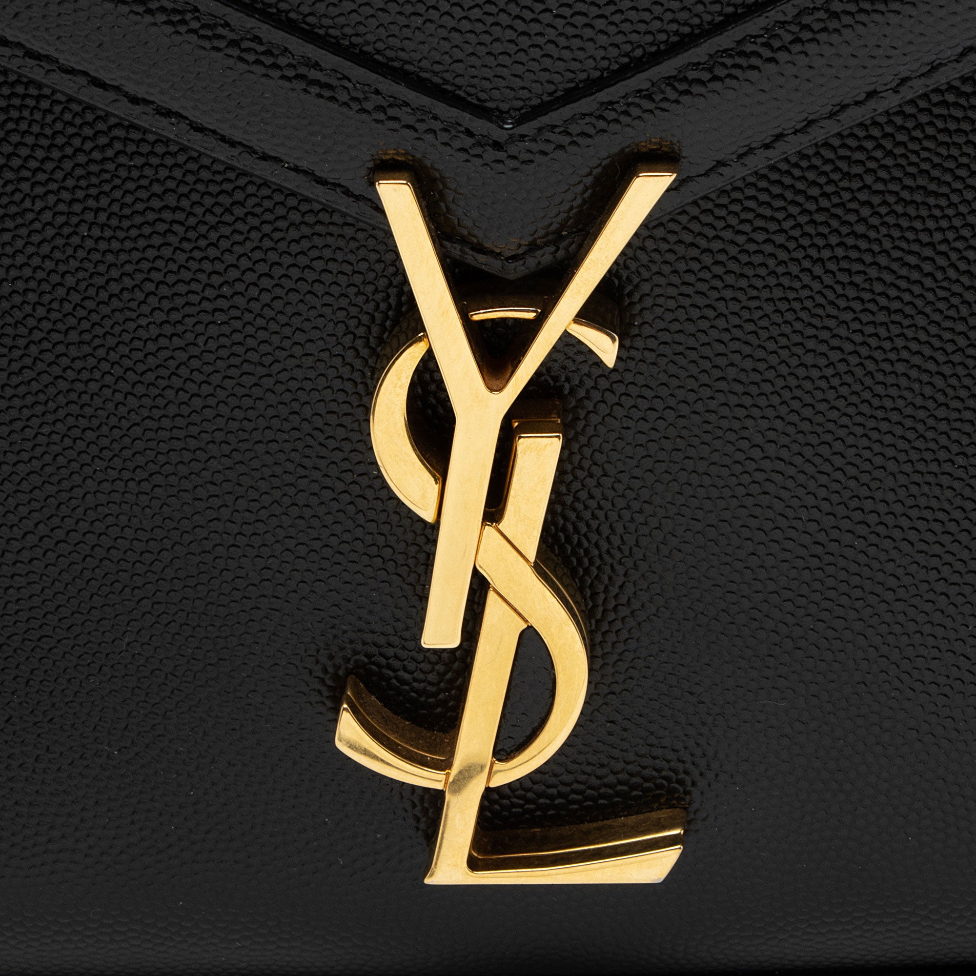 Saint Laurent Grain de Poudre Monogram Cassandra Medium Top Handle