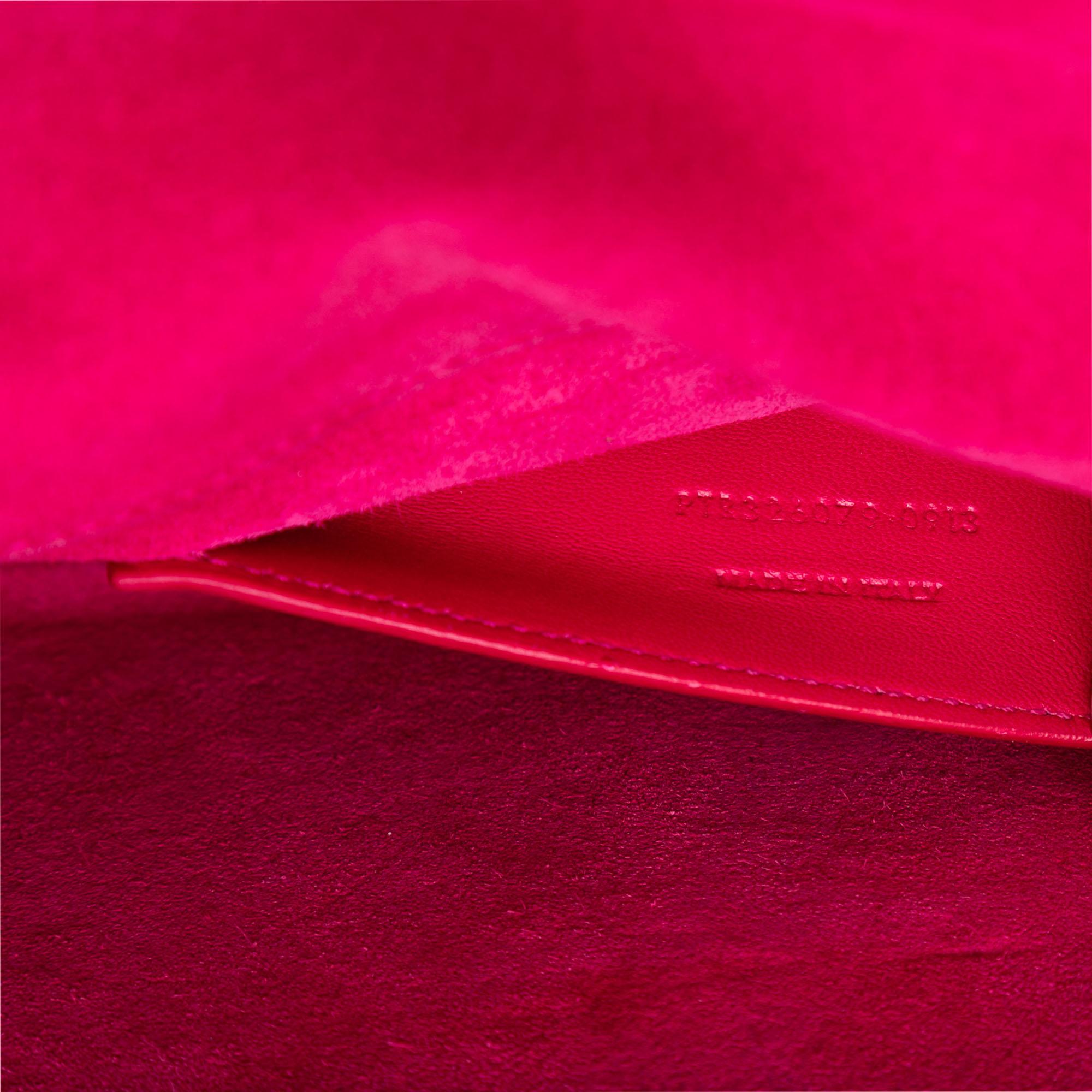 Saint Laurent Grain de Poudre Monogram Cassandre Clutch