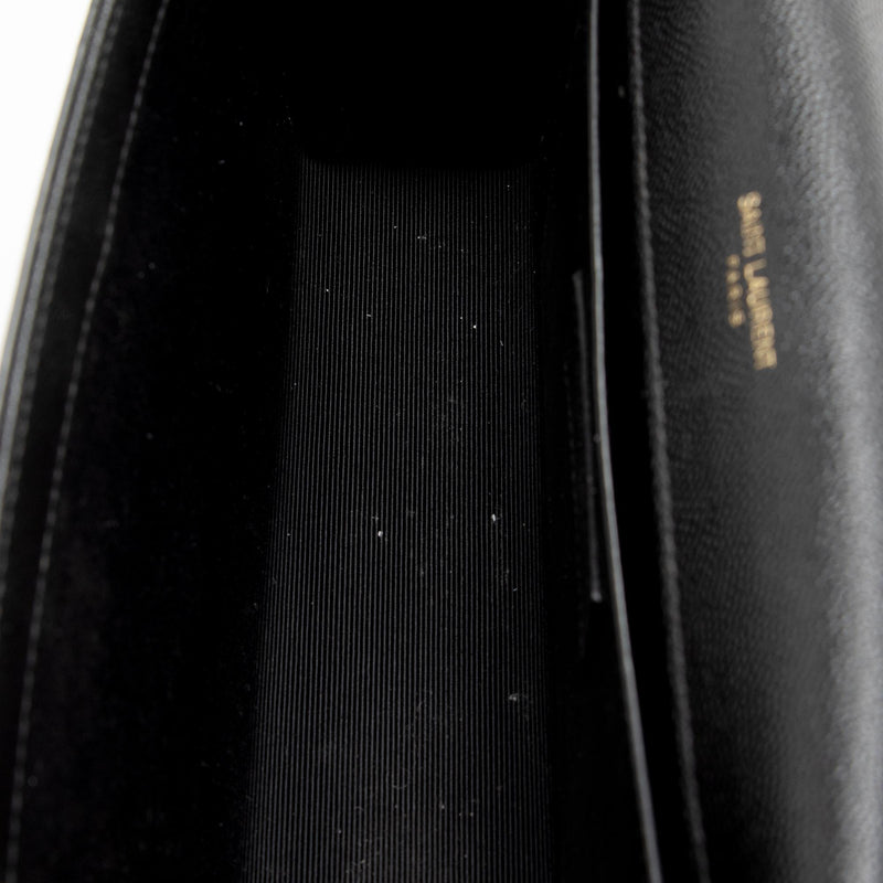 Saint Laurent Grain de Poudre Monogram Kate Chain Medium Shoulder Bag –  LuxeDH