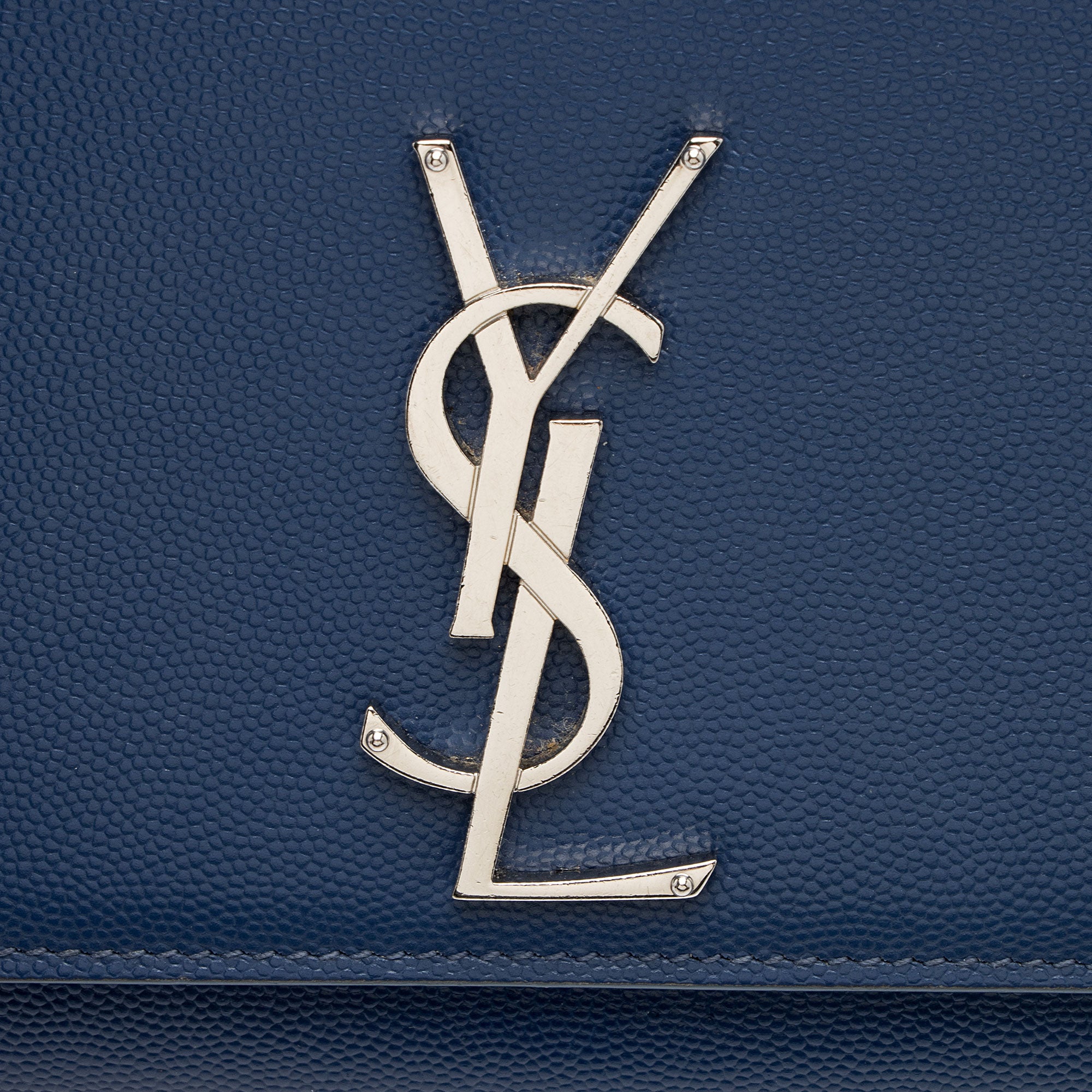 Saint Laurent Grain de Poudre Monogram Kate Medium Shoulder Bag
