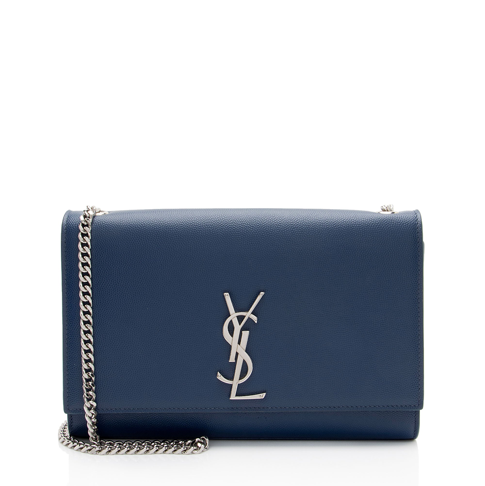 Saint Laurent Grain de Poudre Monogram Kate Medium Shoulder Bag