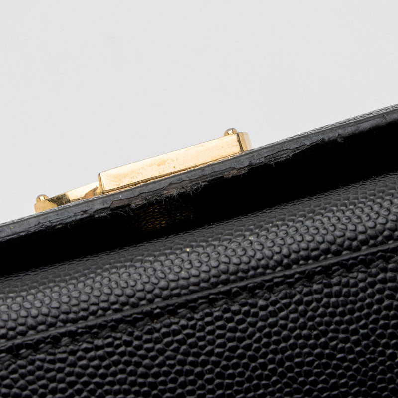 Kate small ysl monogram grain de poudre crossbody bag on chain 2025