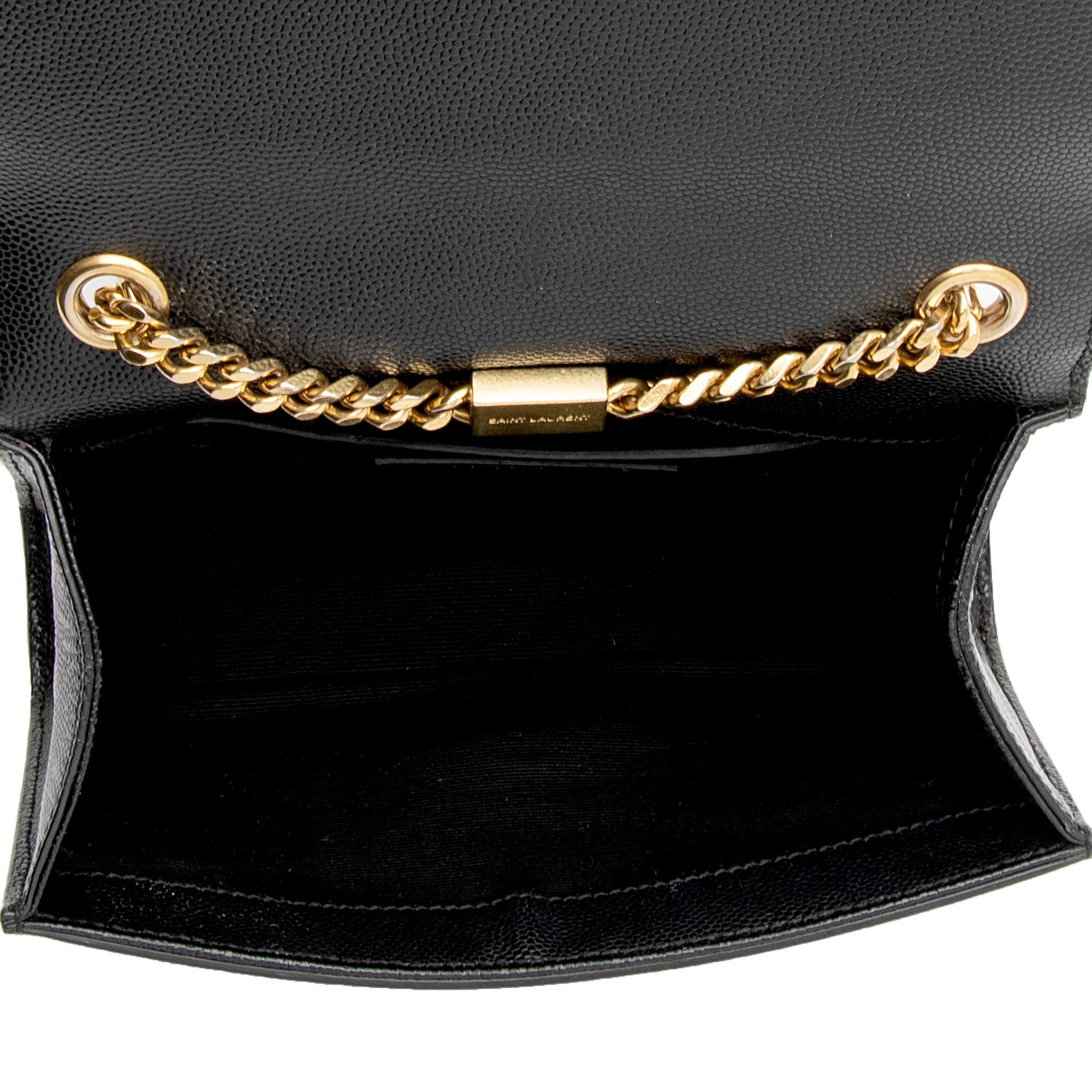 Saint Laurent Grain de Poudre Monogram Kate Small Crossbody Bag (SHF-rdtvvN)