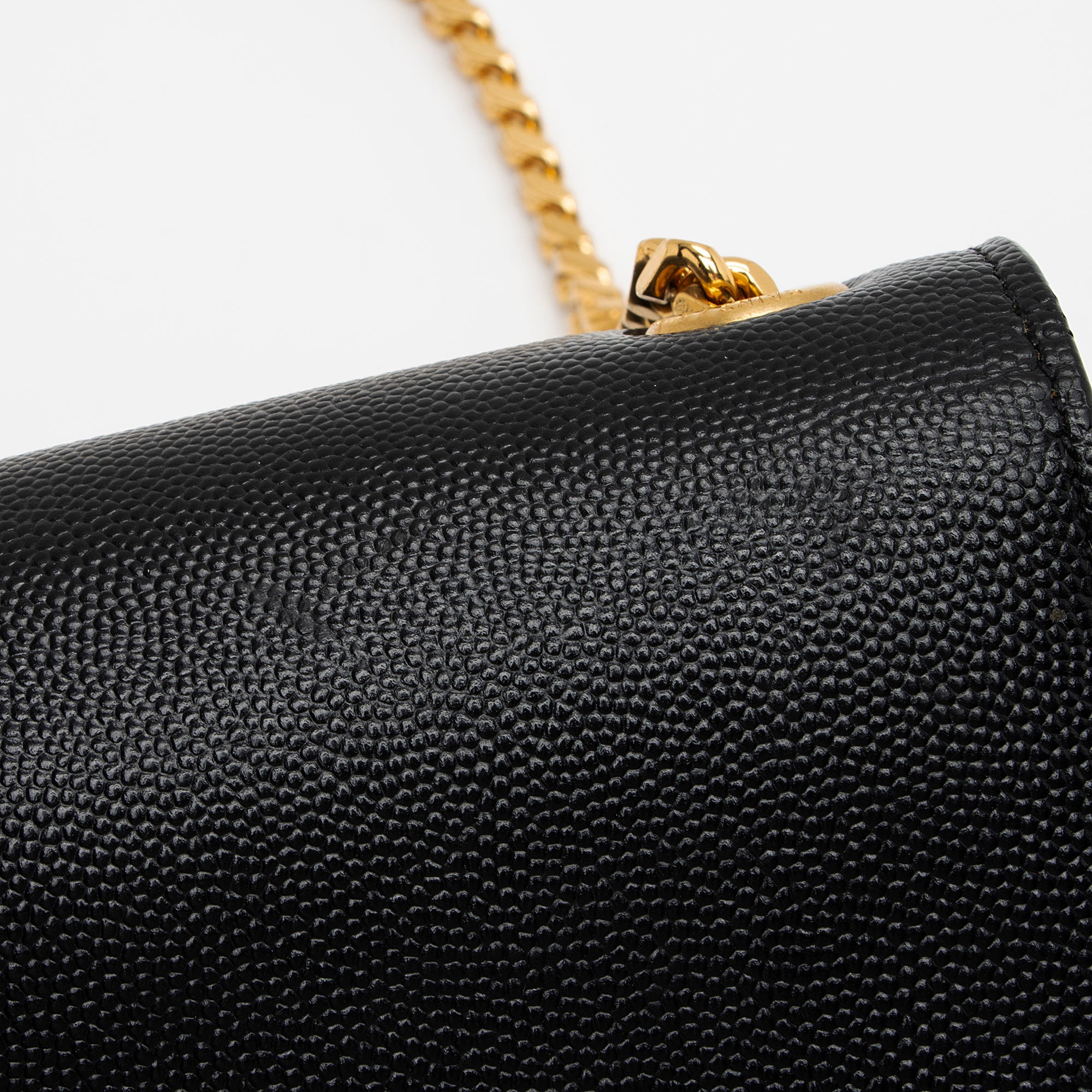 Saint Laurent Grain de Poudre Monogram Kate Small Crossbody (SHF-C8kcKX)