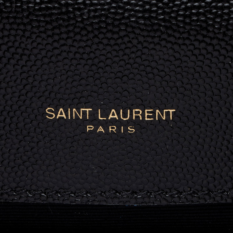 Saint Laurent Grain de Poudre Monogram Kate Small Shoulder Bag (SHF-k14rvI)