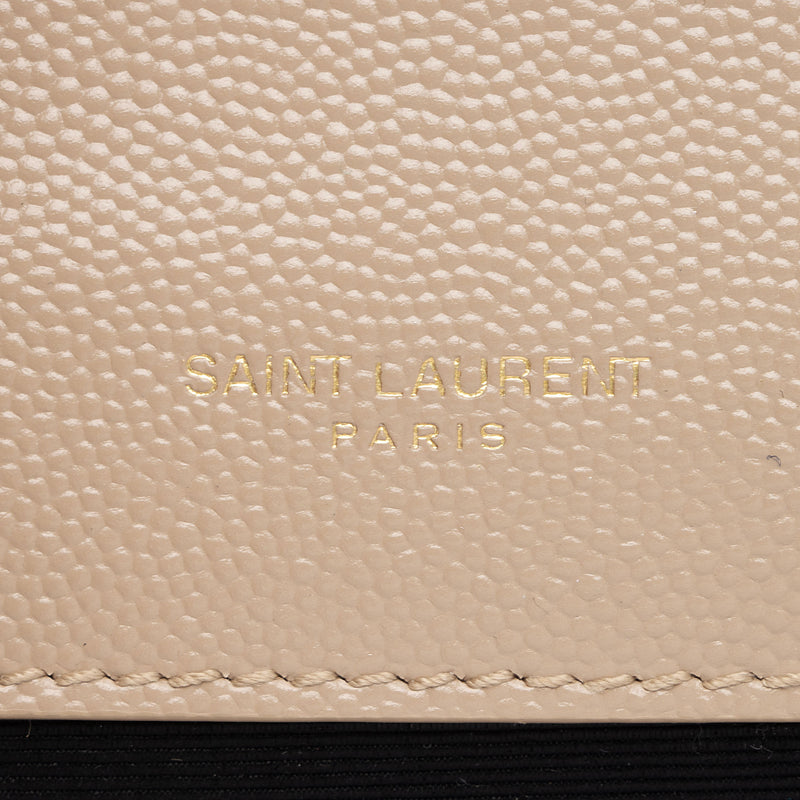 Saint Laurent Grain de Poudre Monogram Kate Small Shoulder Bag (SHF-mA4MBT)