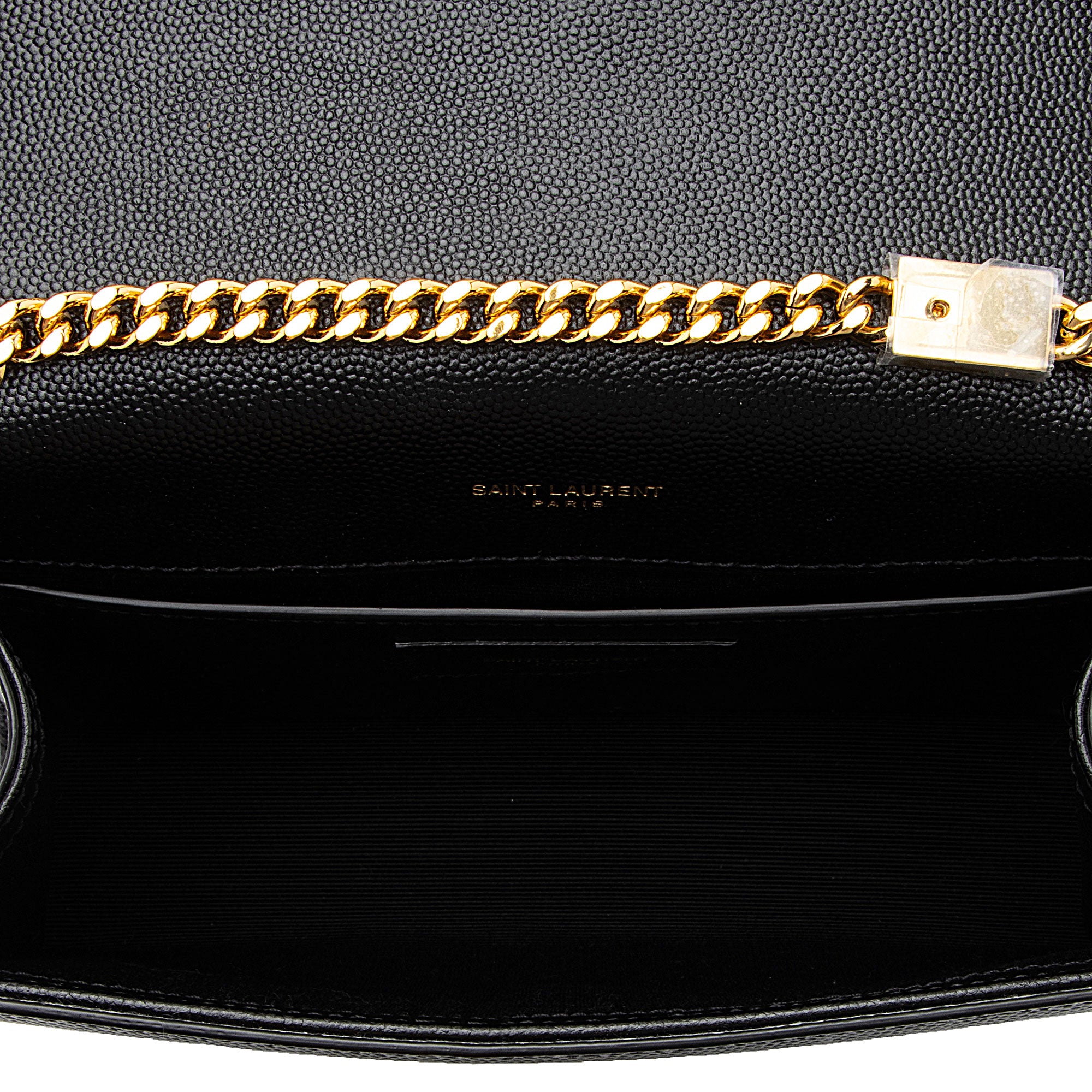 Saint Laurent Grain de Poudre Monogram Kate Tassel Small Shoulder Bag (SHF-GBTrrt)