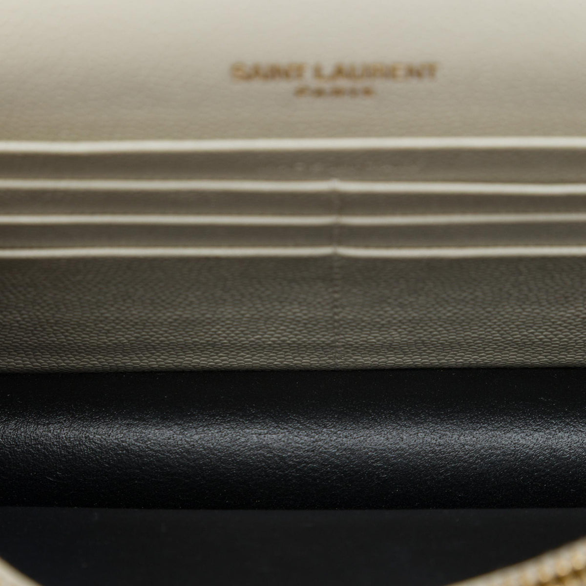 Saint Laurent Grain de Poudre Monogram Kate Tassel Wallet on Chain