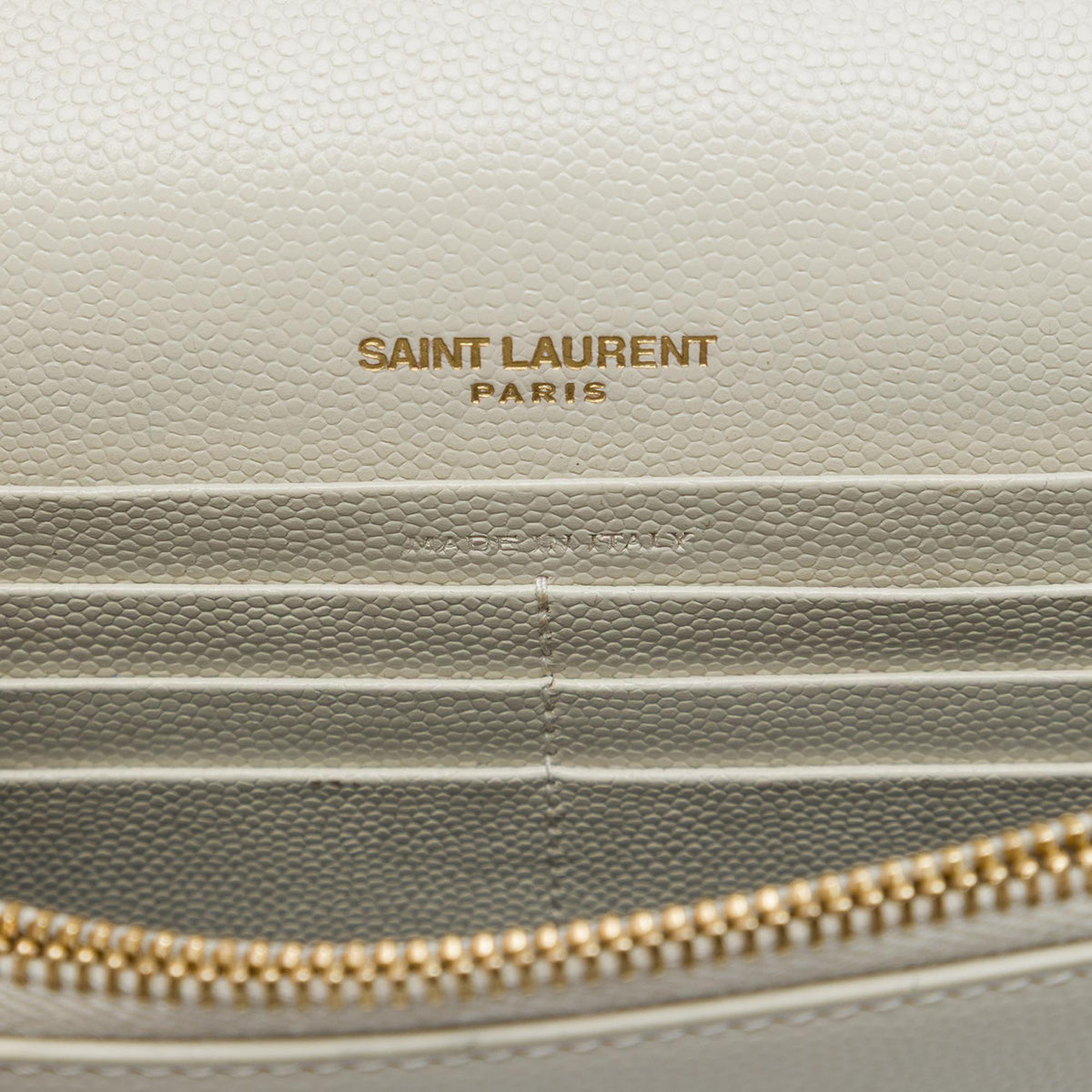 Saint Laurent Grain de Poudre Monogram Kate Tassel Wallet on Chain