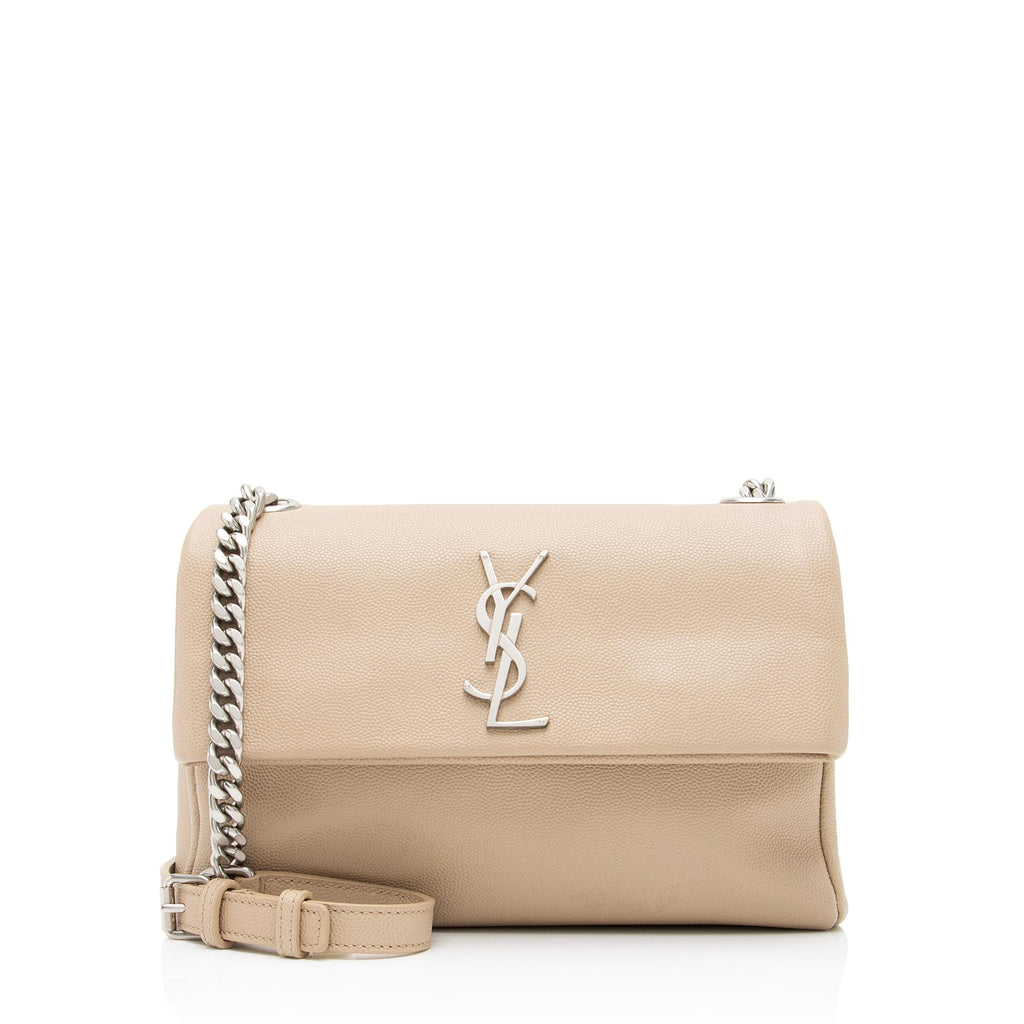 Saint Laurent Grain de Poudre West Hollywood Medium Flap Bag (SHF-2278 –  LuxeDH