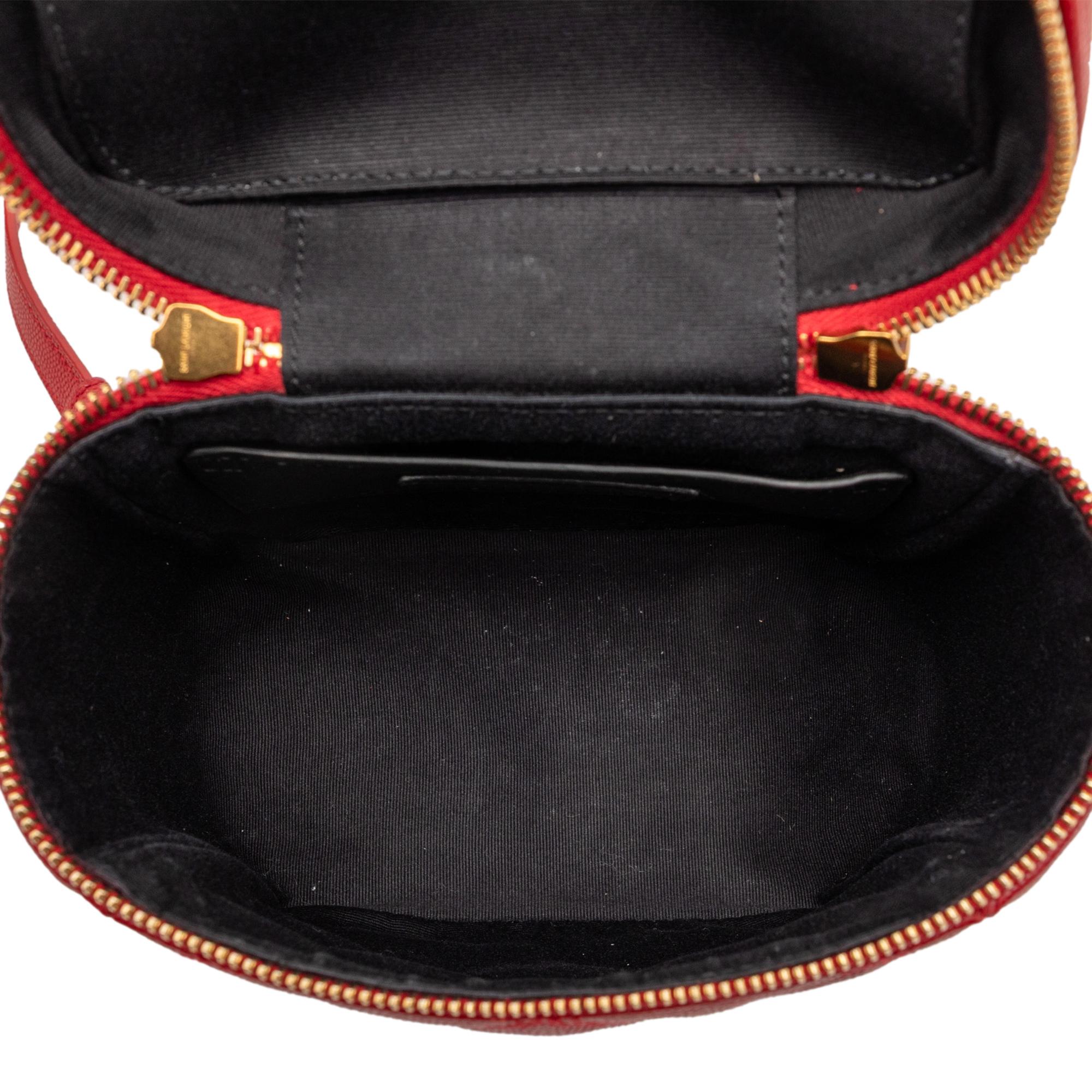 Saint Laurent Grain de Poudre Quilted 80s Vanity Bag