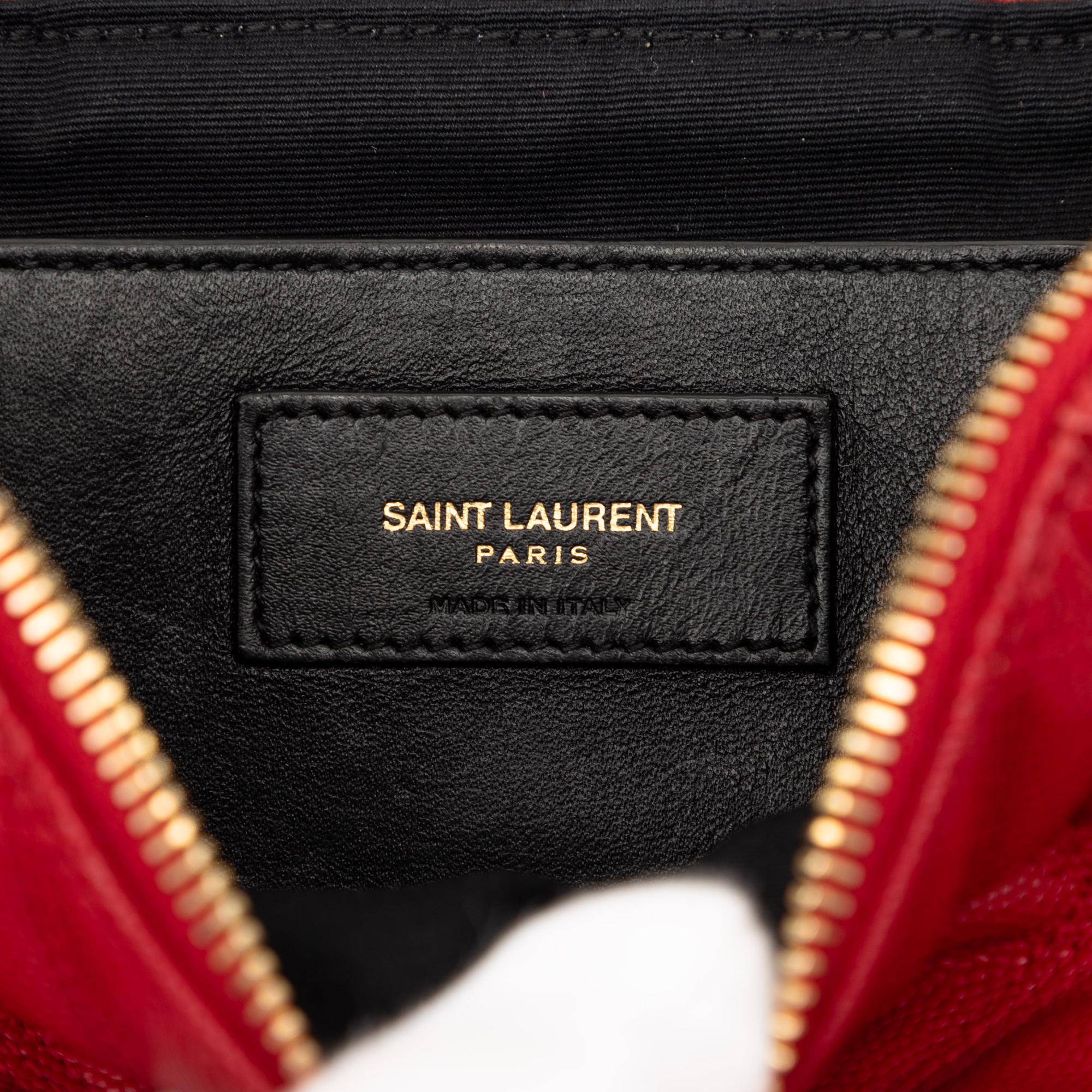 Saint Laurent Grain de Poudre Quilted 80s Vanity Bag