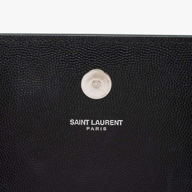 Saint Laurent Grain de Poudre Studded Monogram Kate Clutch (SHF-nhucIE)
