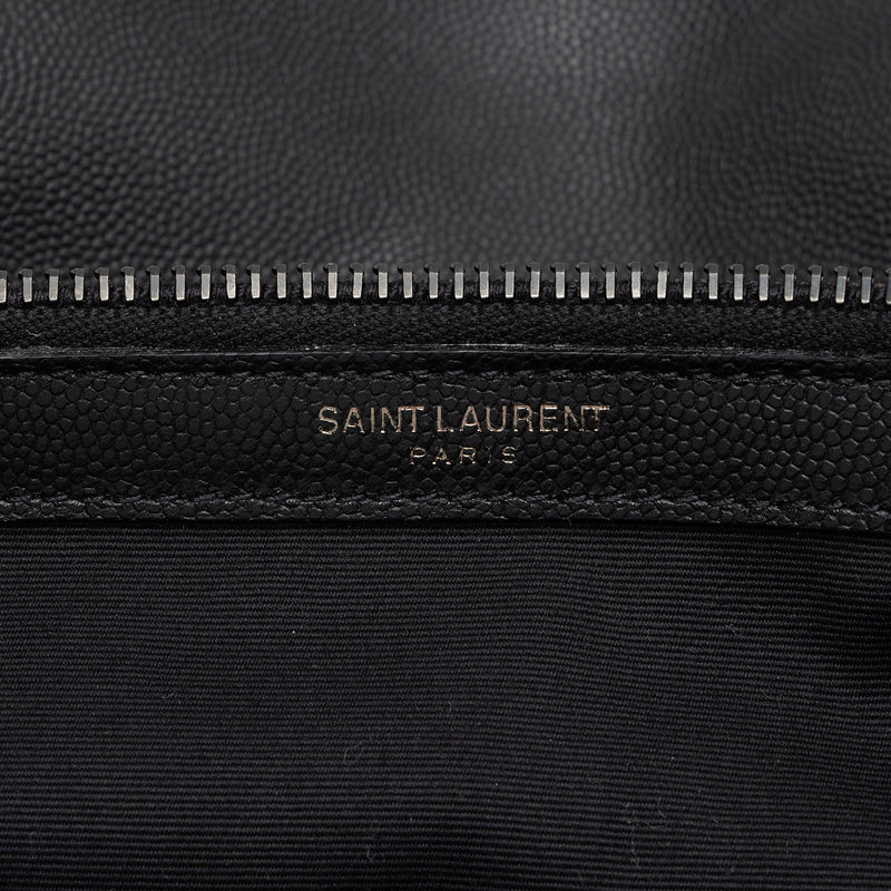Saint Laurent Grain de Poudre West Hollywood Medium Flap Bag (SHF-kqRhuF)