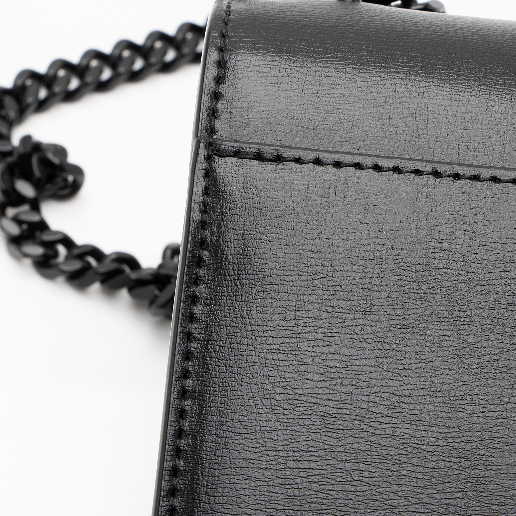 Saint Laurent Grained Calfskin Monogram Sunset Medium Shoulder Bag (SHF-kSaHp8)