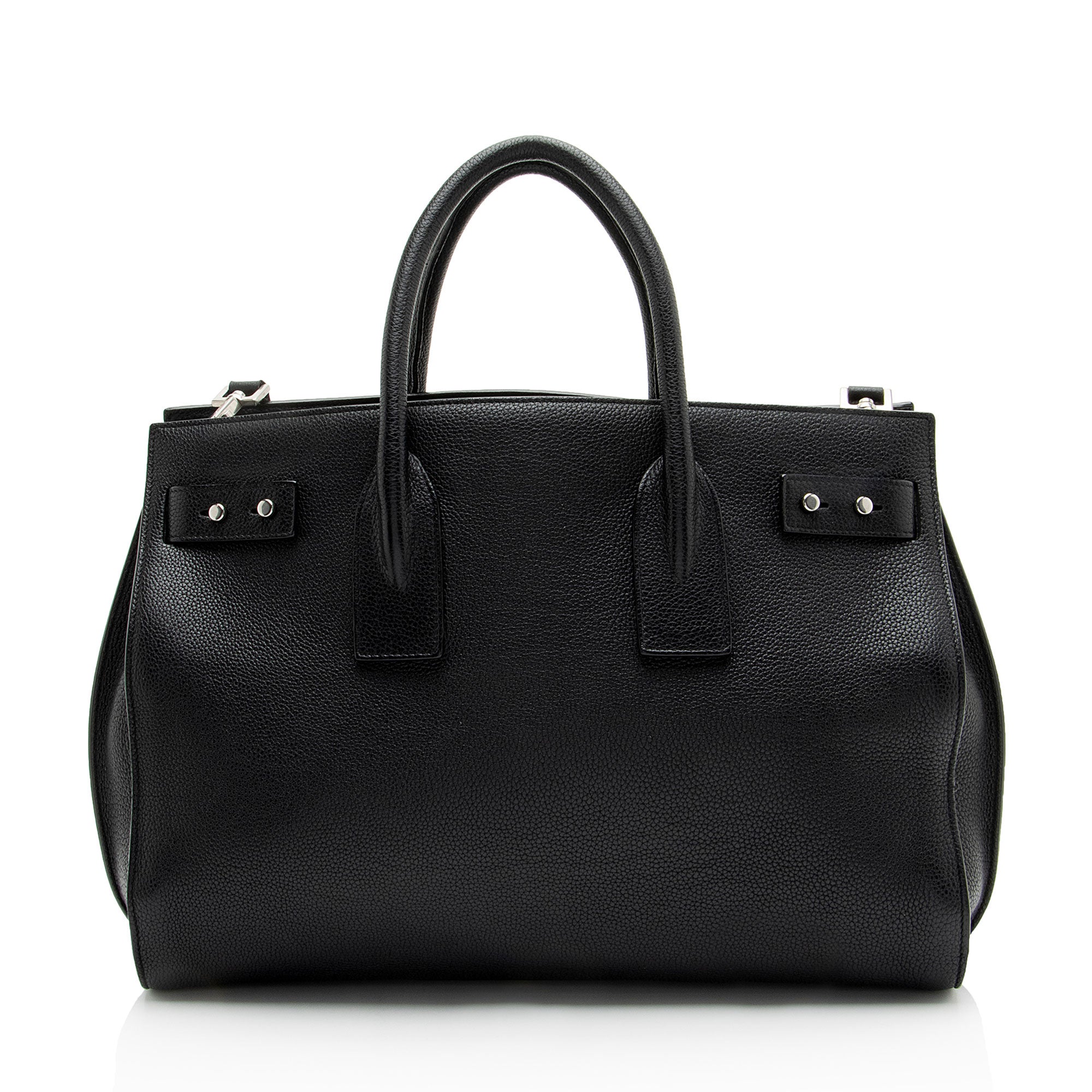 Saint Laurent Grained Calfskin Sac De Jour Supple Medium Tote