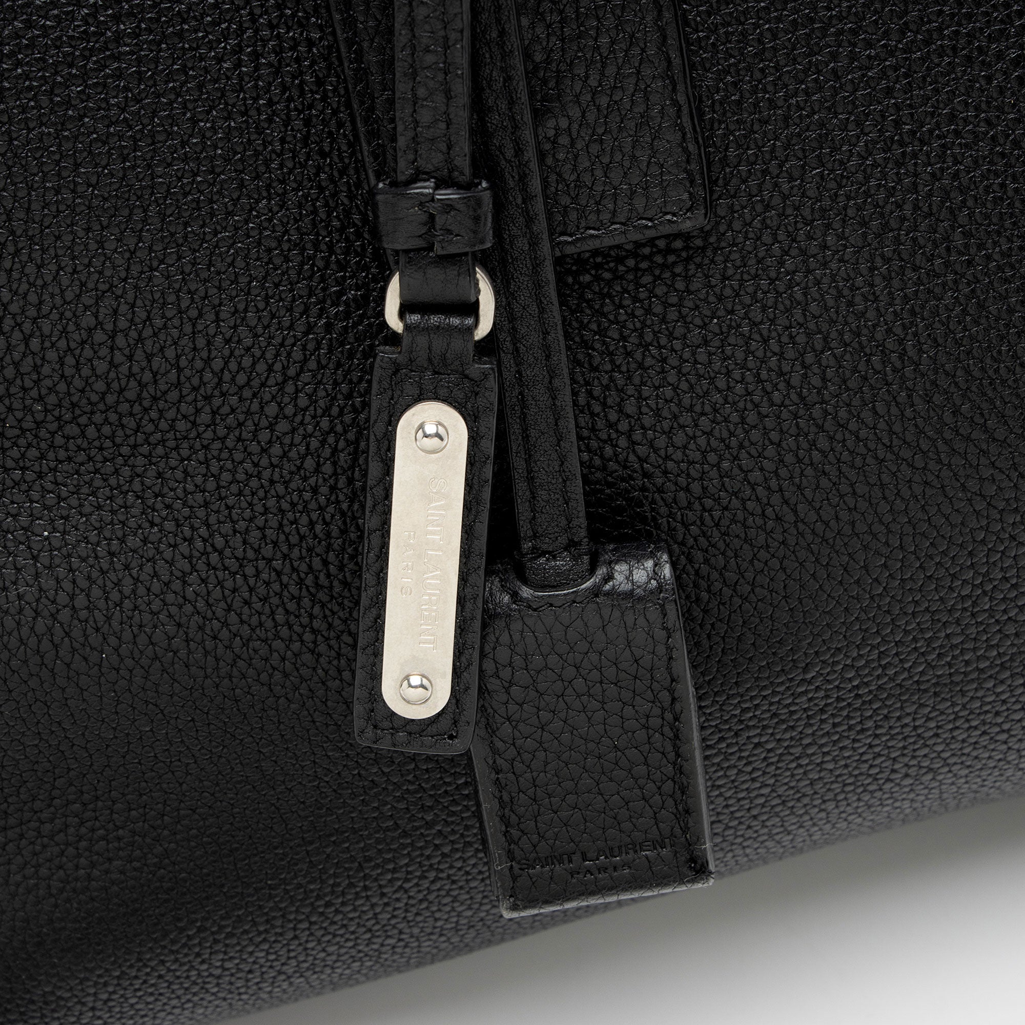 Saint Laurent Grained Calfskin Sac De Jour Supple Medium Tote