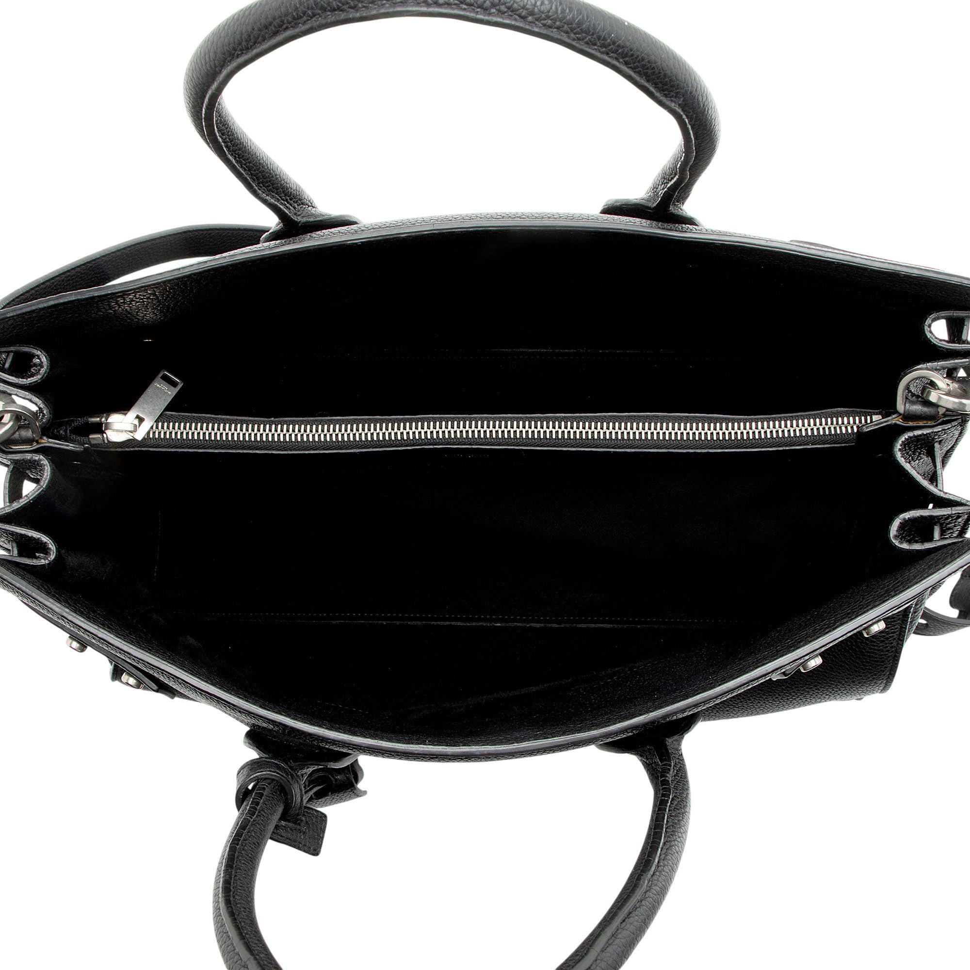 Saint Laurent Grained Calfskin Sac De Jour Supple Medium Tote