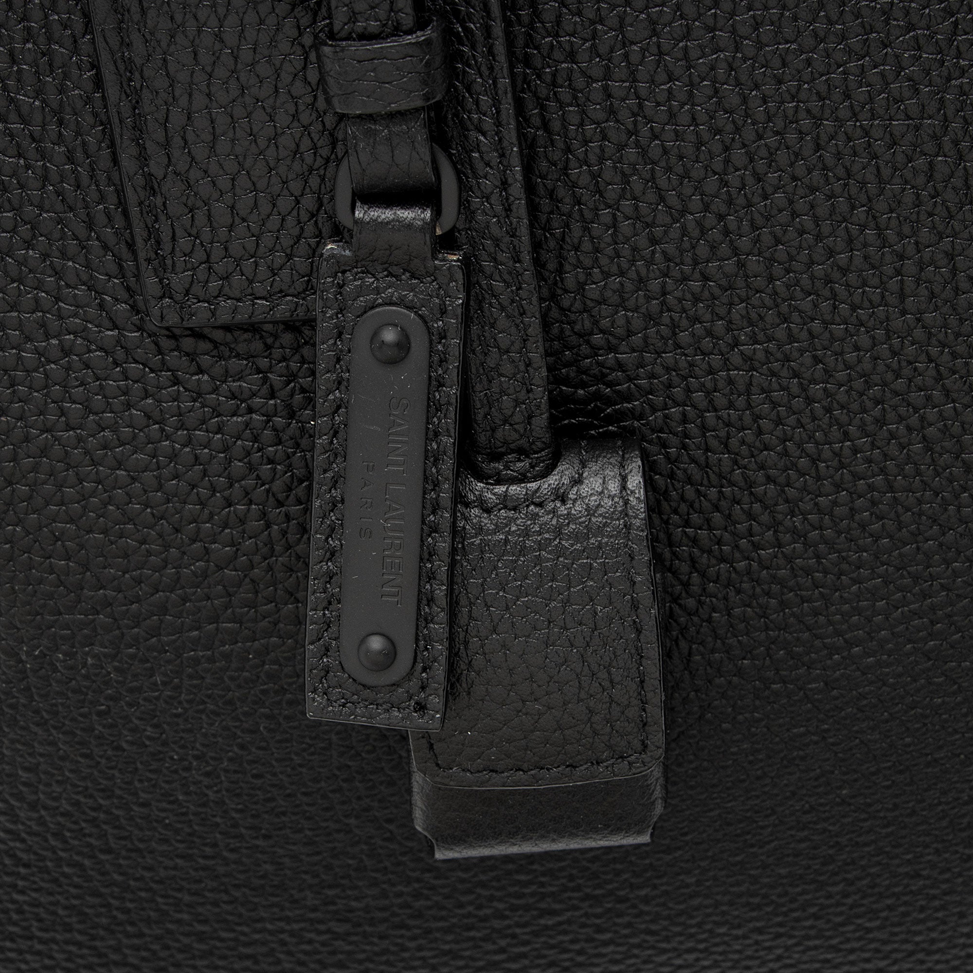 Saint Laurent Grained Calfskin Thin Sac De Jour Large Tote