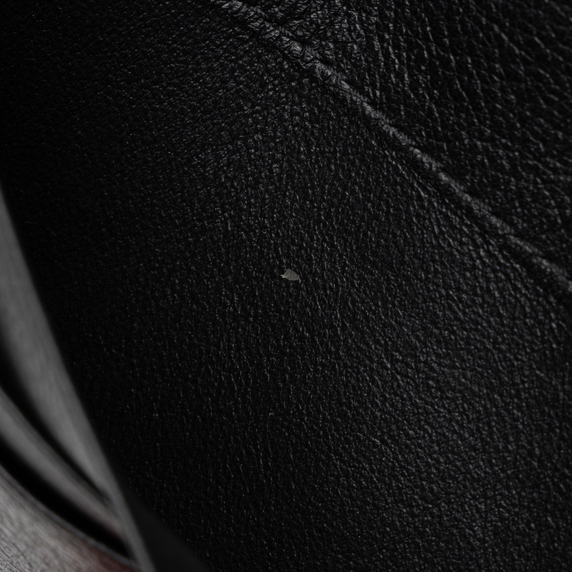 Saint Laurent Grained Leather Tiny Cassandre Flat Long Wallet