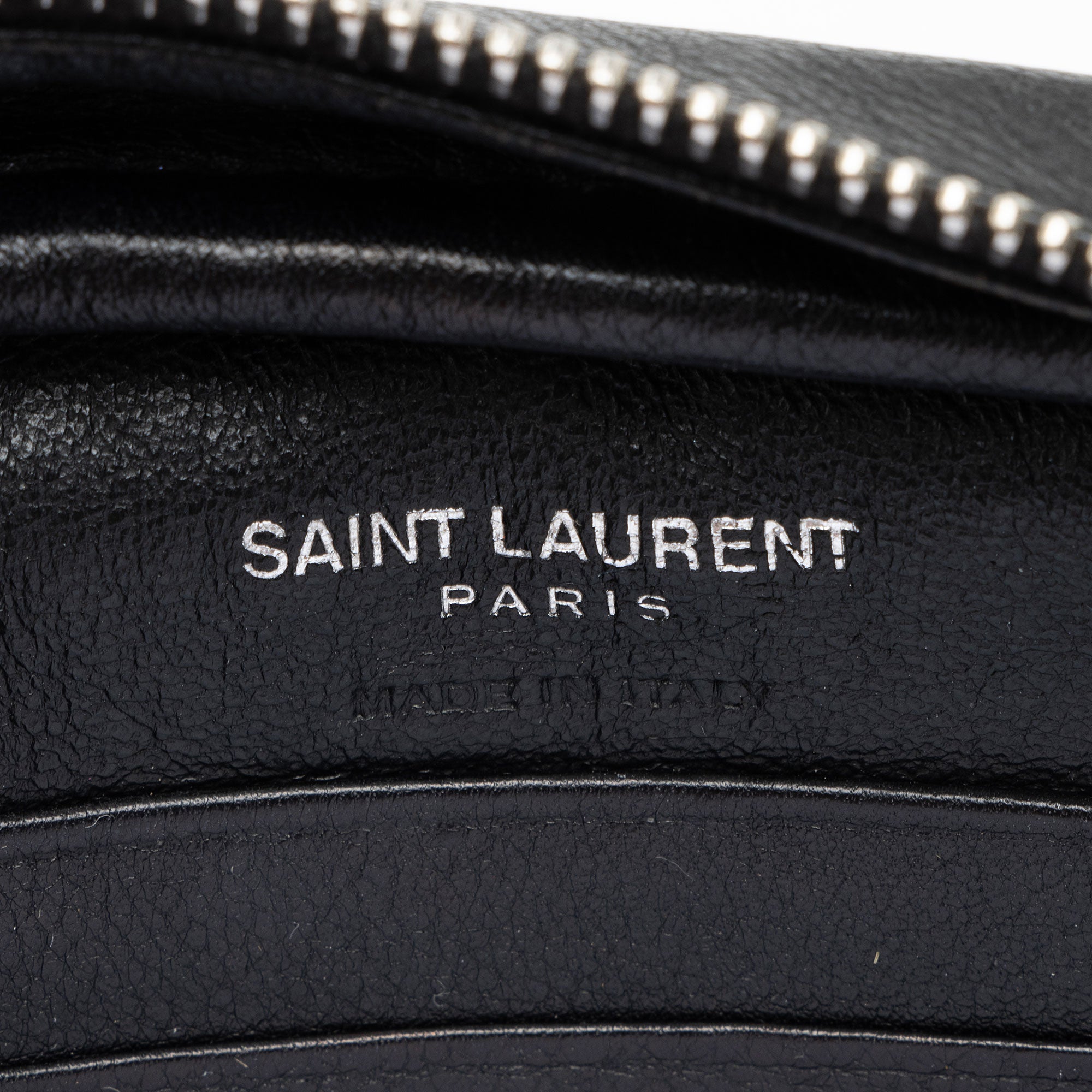 Saint Laurent Heart Studded Leather Monogram Blogger Bag
