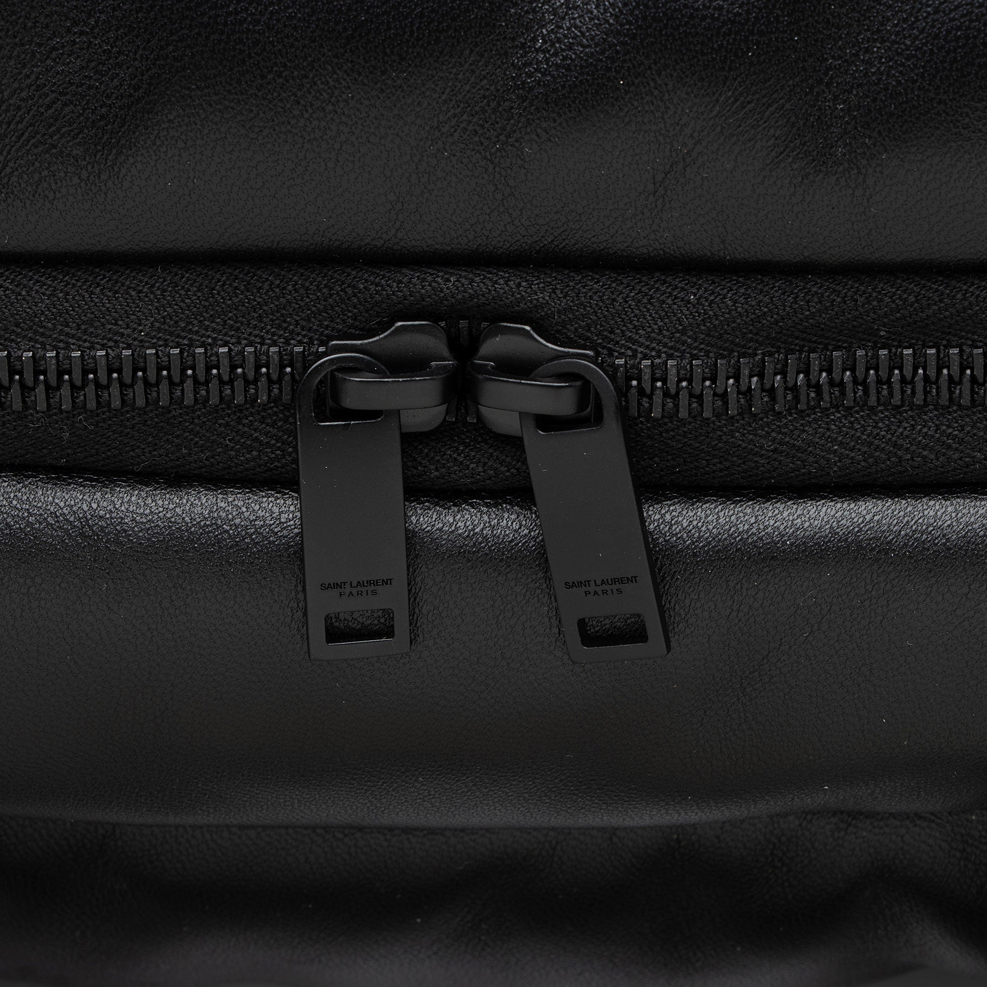 Saint Laurent Lambskin Logo Puffer Duffle