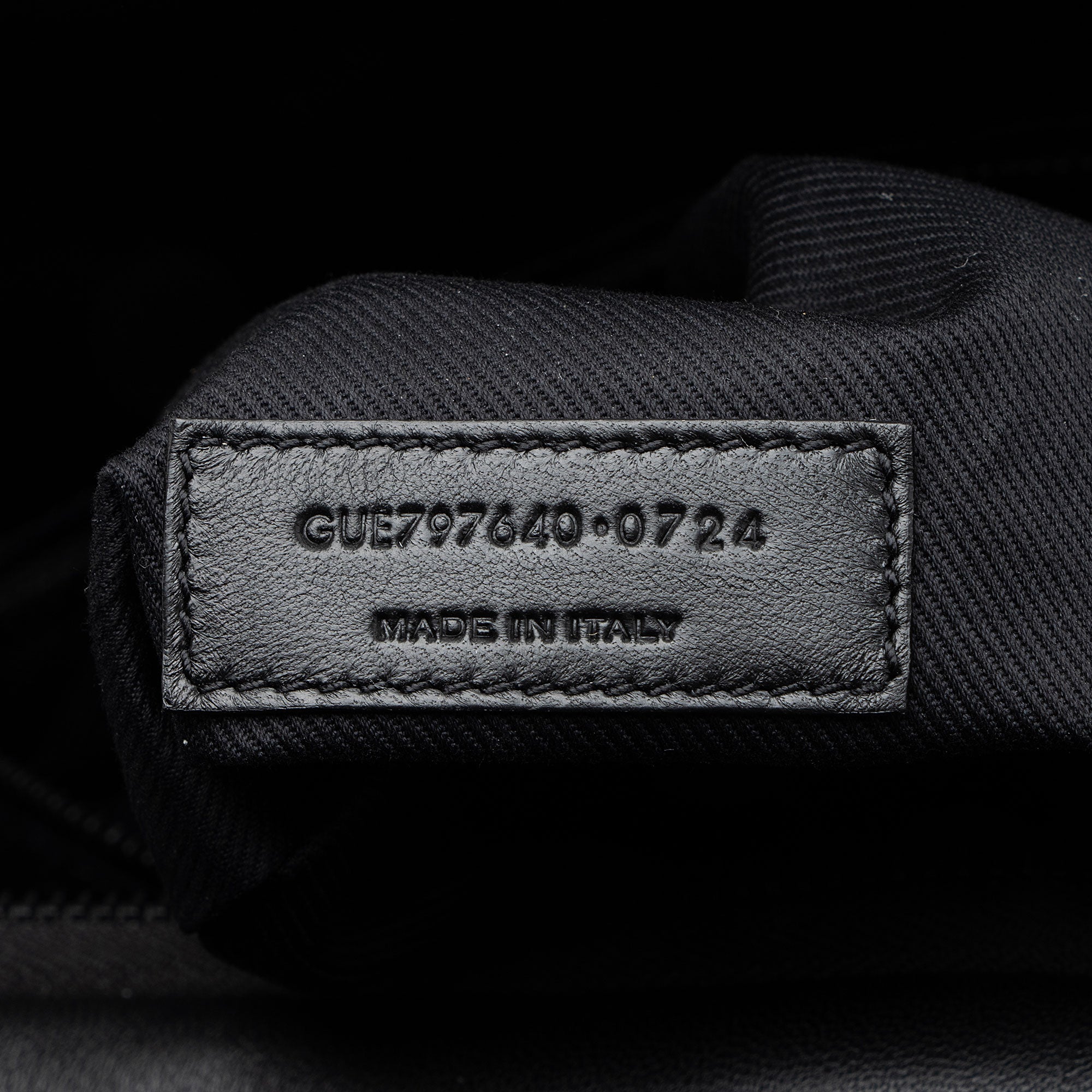 Saint Laurent Lambskin Logo Puffer Duffle