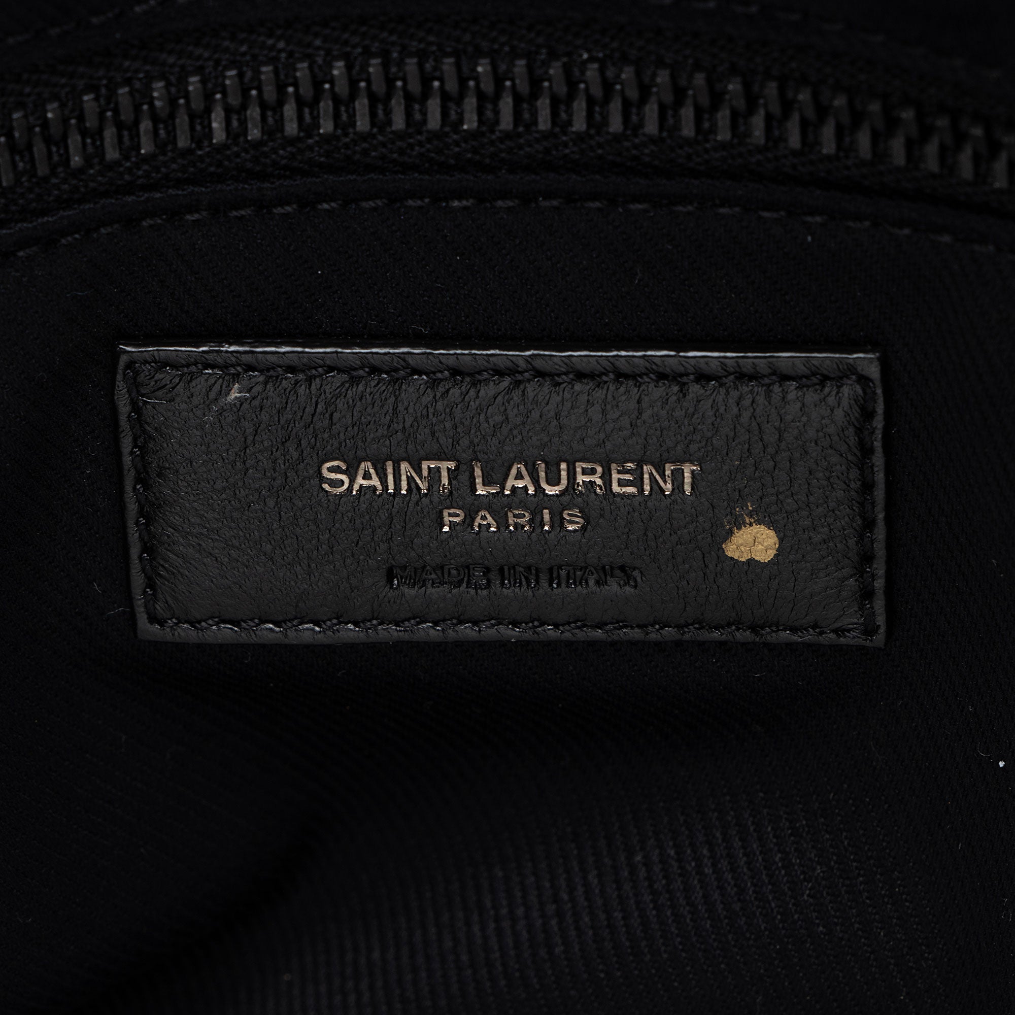 Saint Laurent Lambskin Logo Puffer Duffle