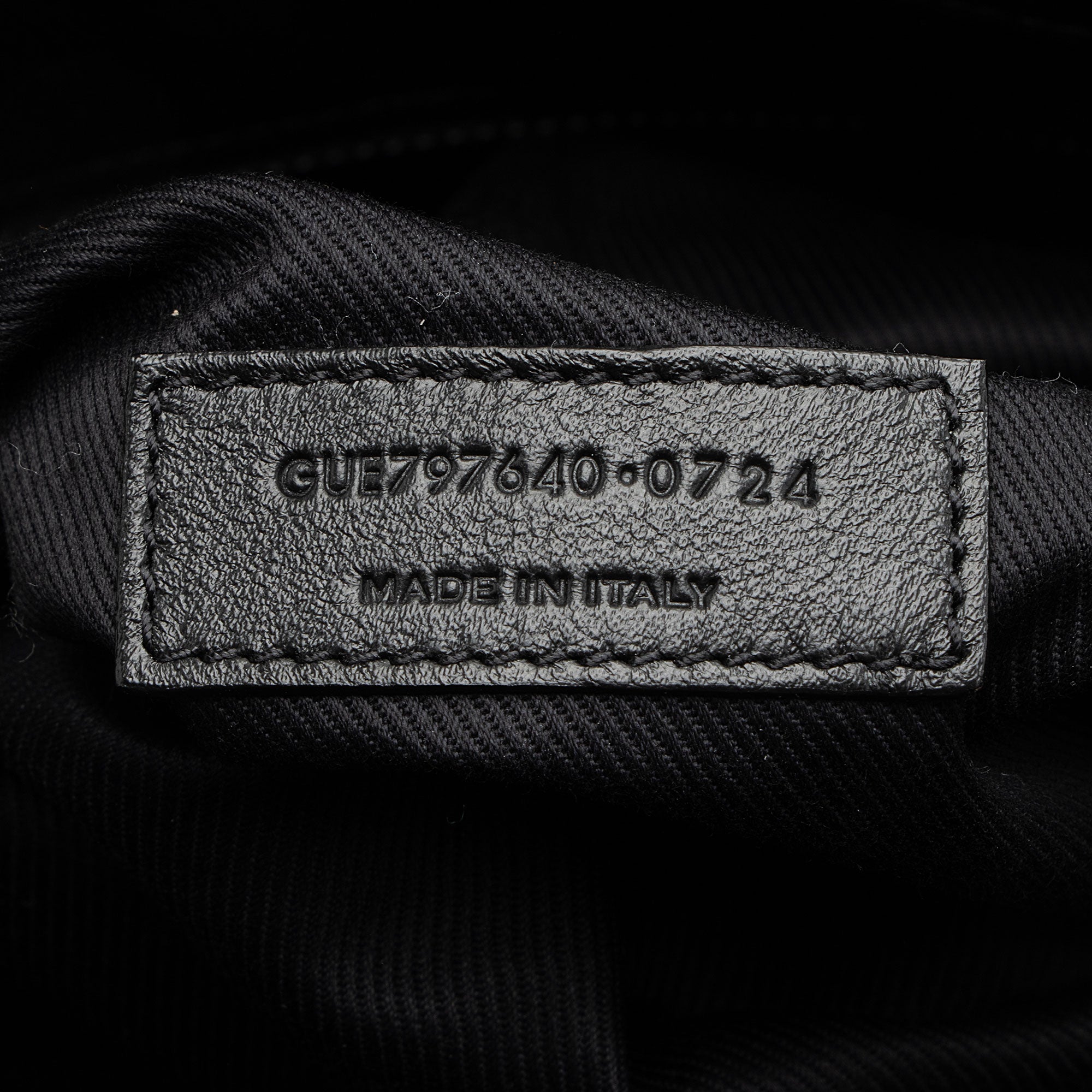 Saint Laurent Lambskin Logo Puffer Duffle