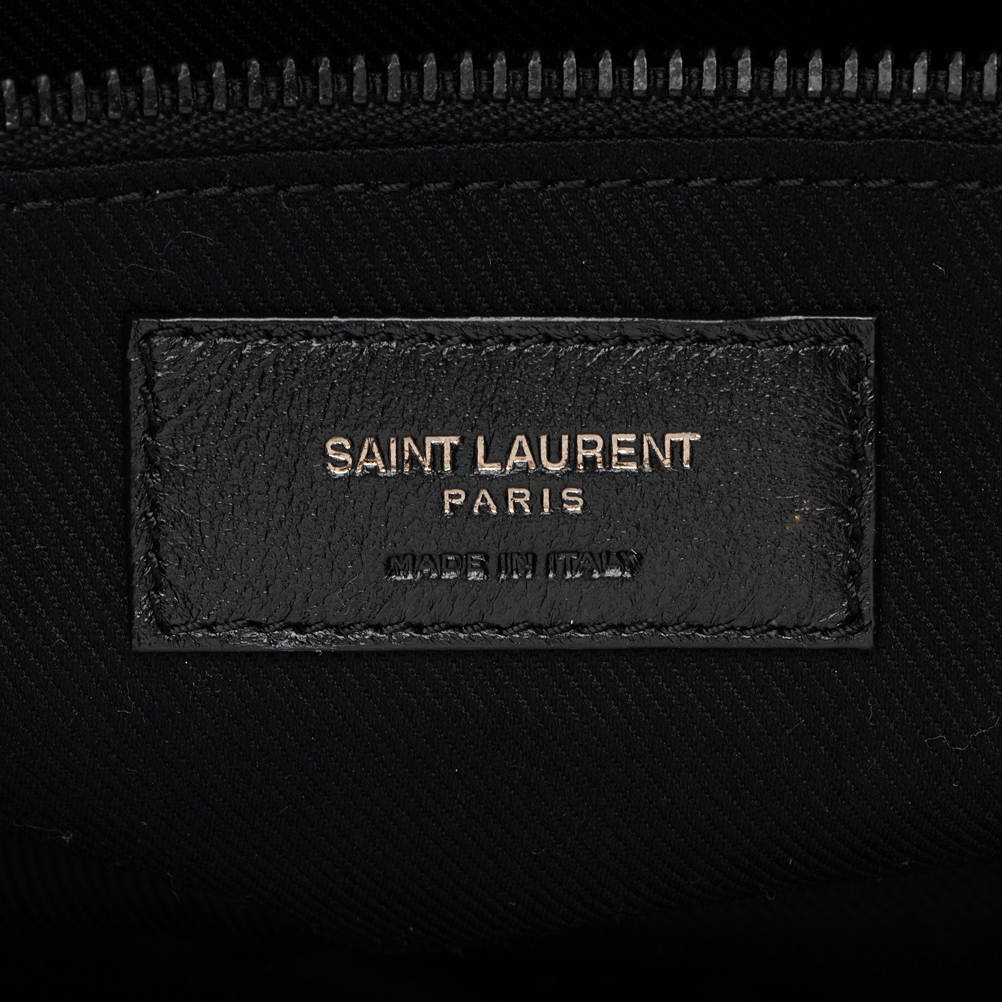 Saint Laurent Lambskin Logo Puffer Duffle