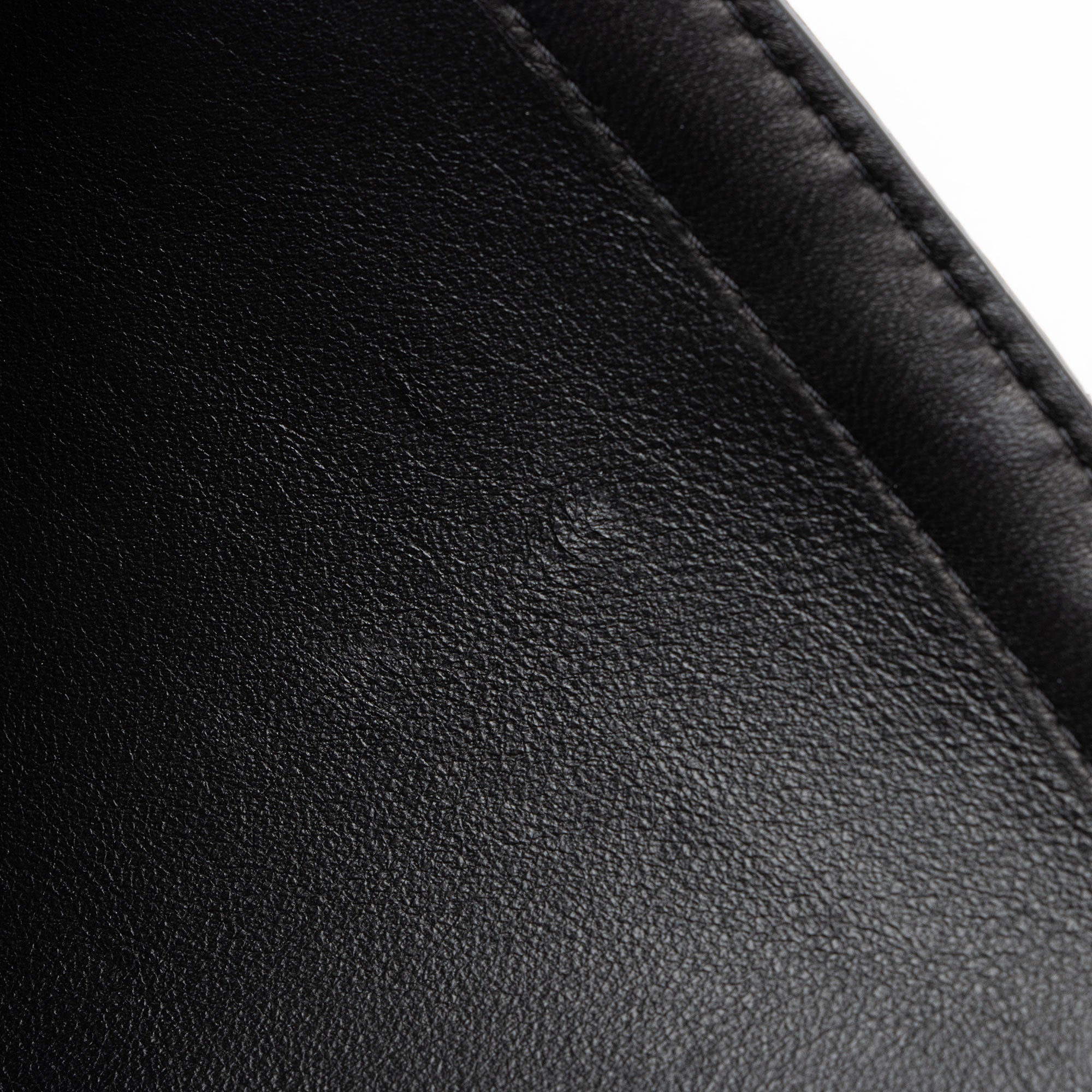 Saint Laurent Lambskin Matelasse Carre Monogram Cassandre Wallet on Chain