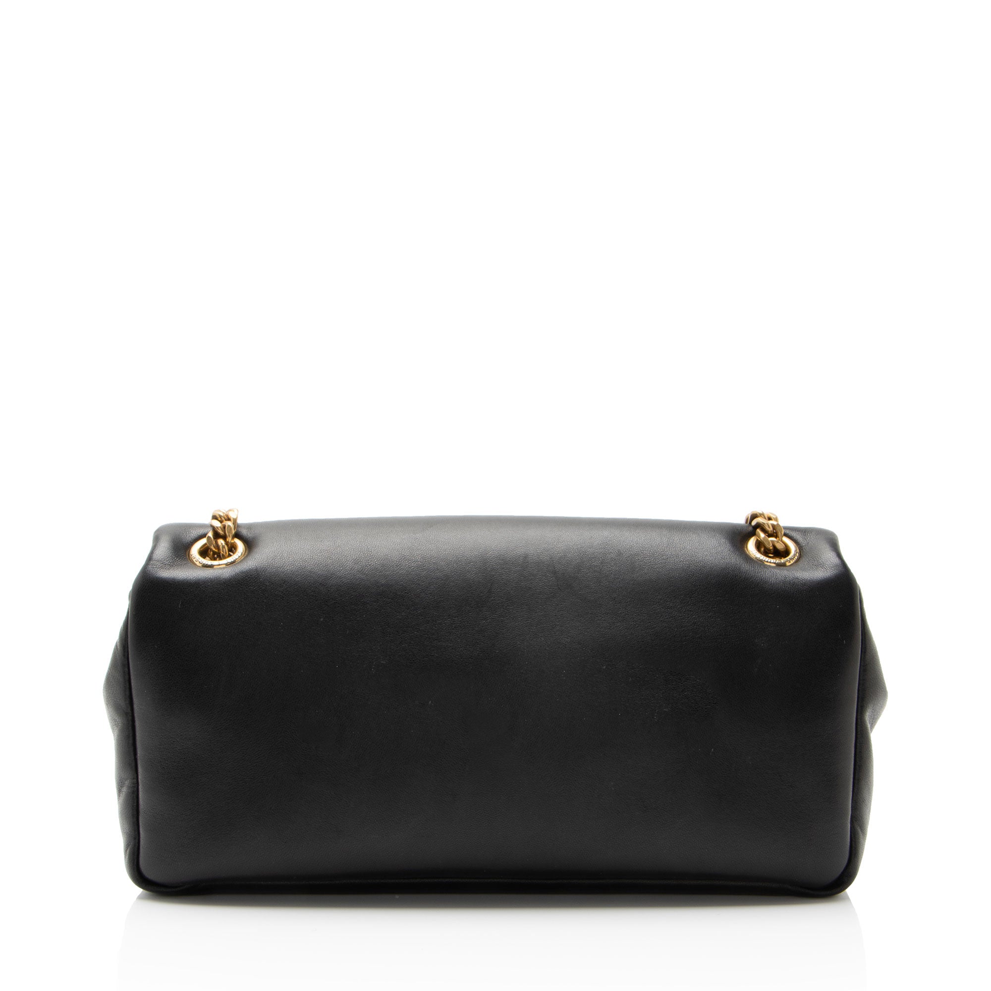Saint Laurent Lambskin Monogram Calypso Small Shoulder Bag