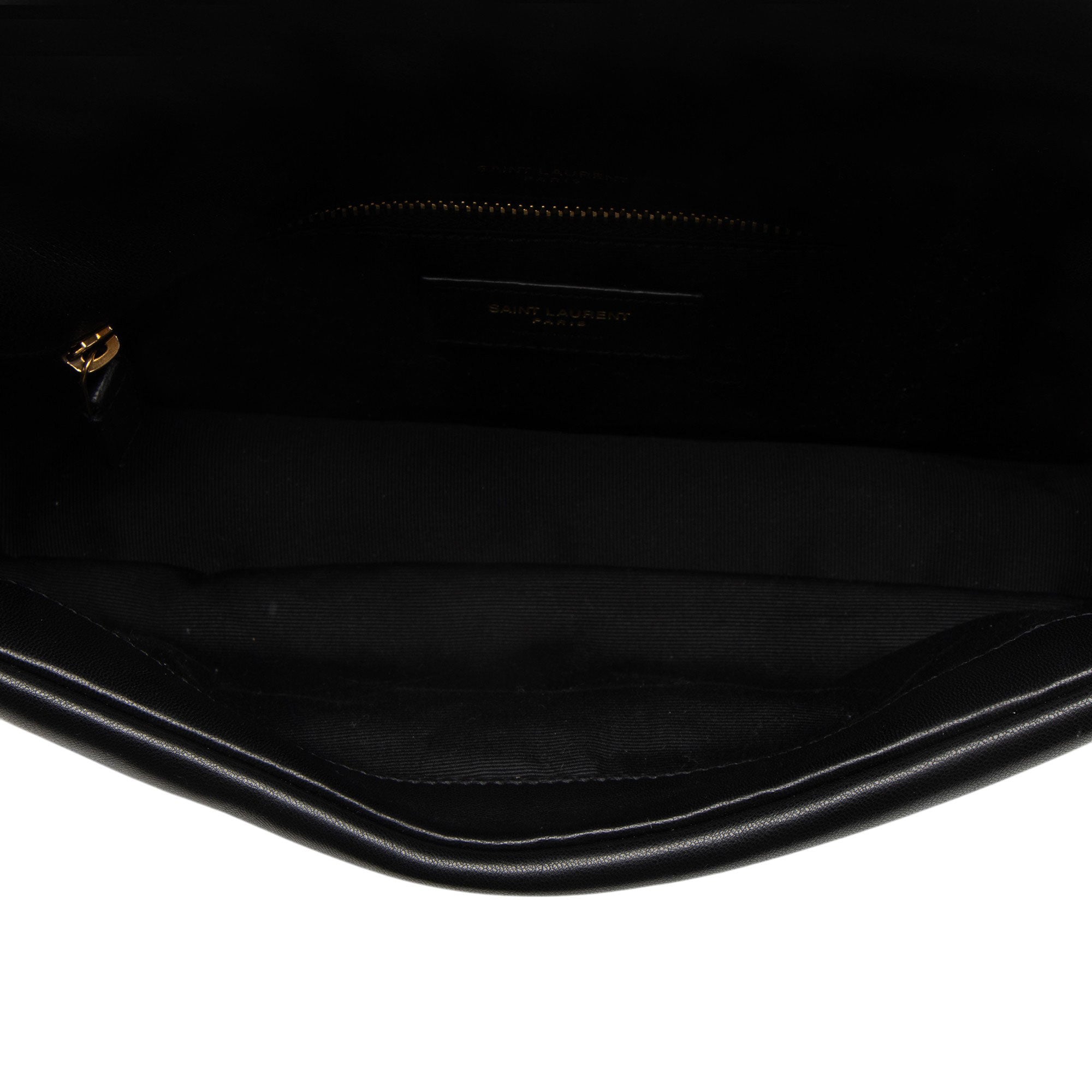 Saint Laurent Lambskin Monogram Calypso Small Shoulder Bag