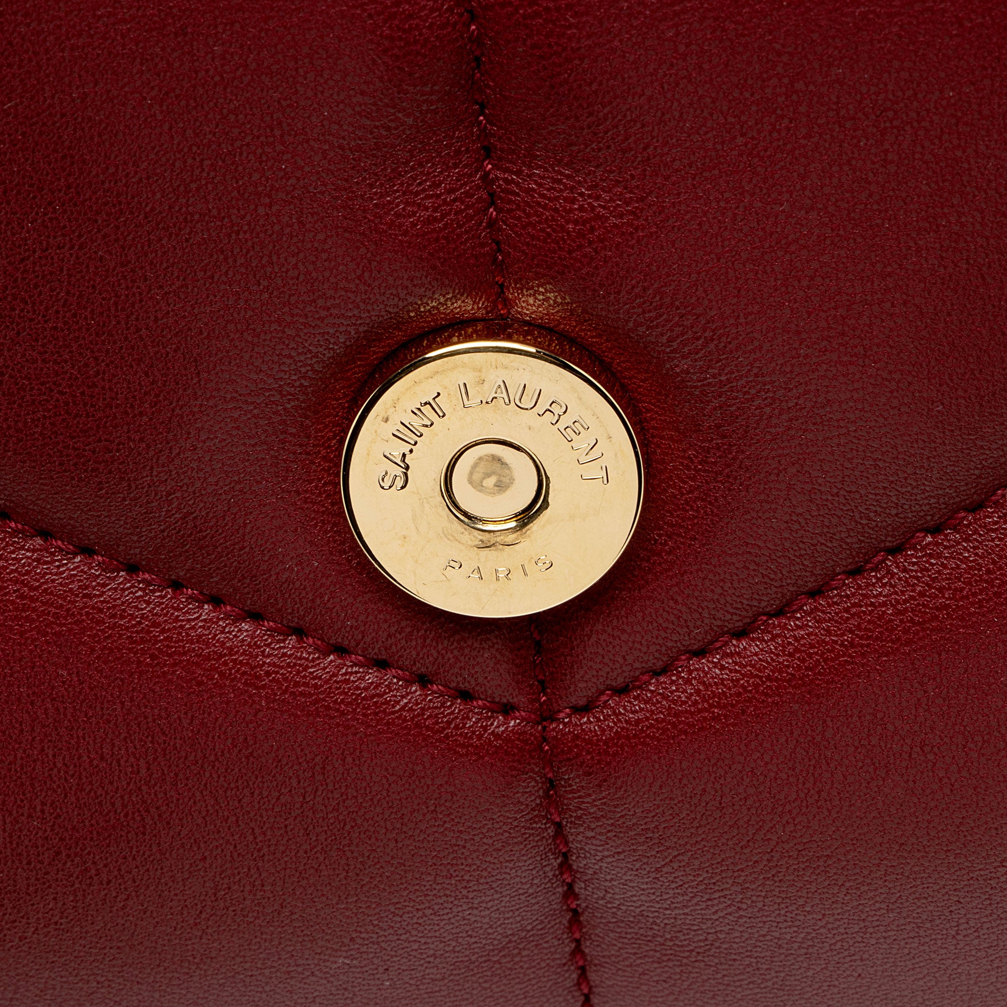 Saint Laurent Lambskin Monogram Puffer LouLou Medium Shoulder Bag (SHF-UfpAmc)