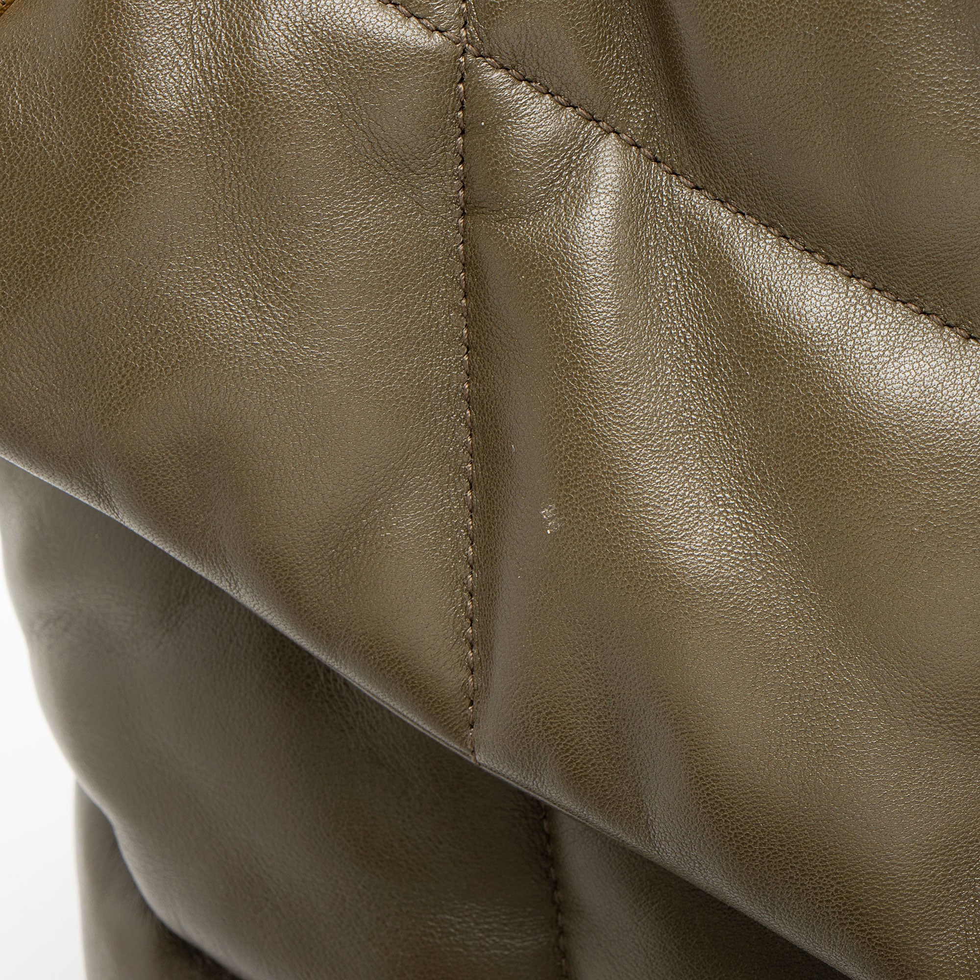 Saint Laurent Lambskin Monogram Puffer LouLou Medium Shoulder Bag