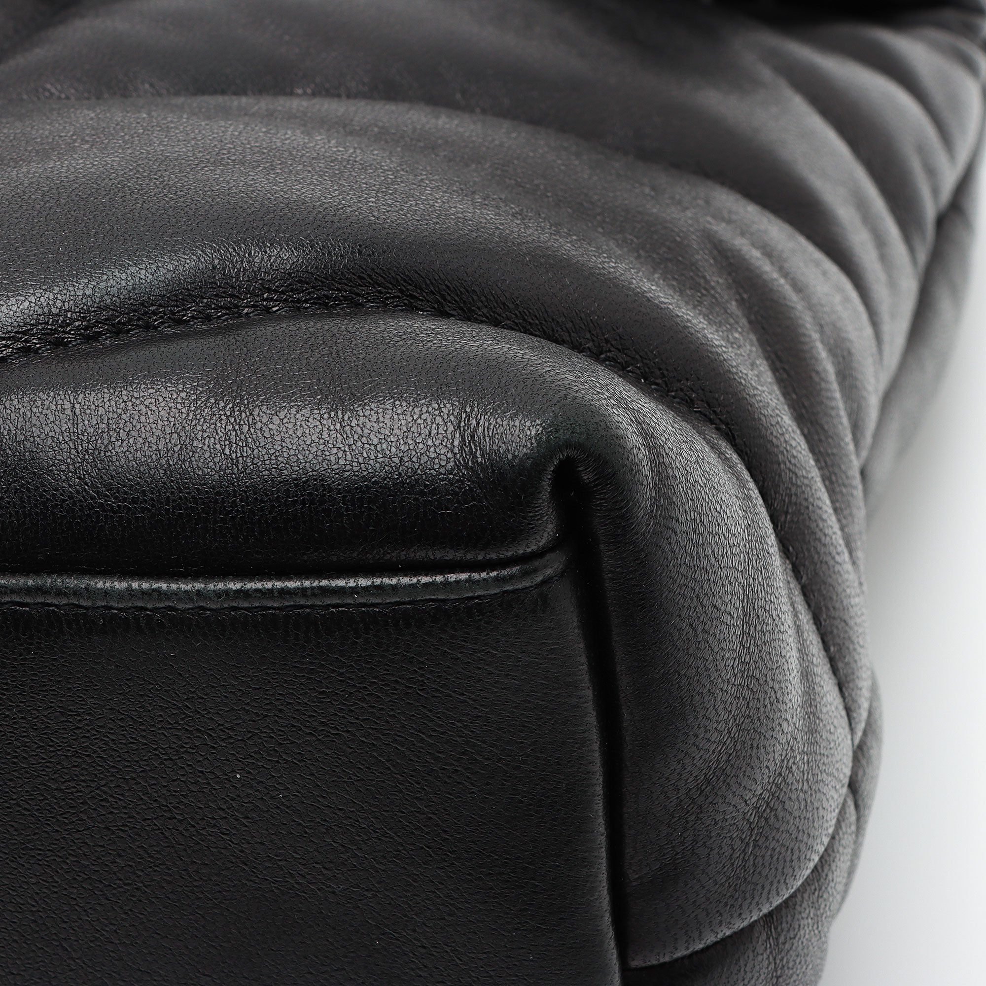 Saint Laurent Lambskin Monogram Puffer LouLou Medium Shoulder Bag