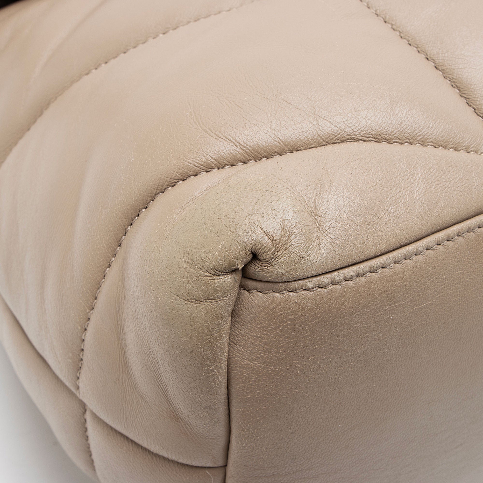 Saint Laurent Lambskin Monogram Puffer LouLou Medium Shoulder Bag