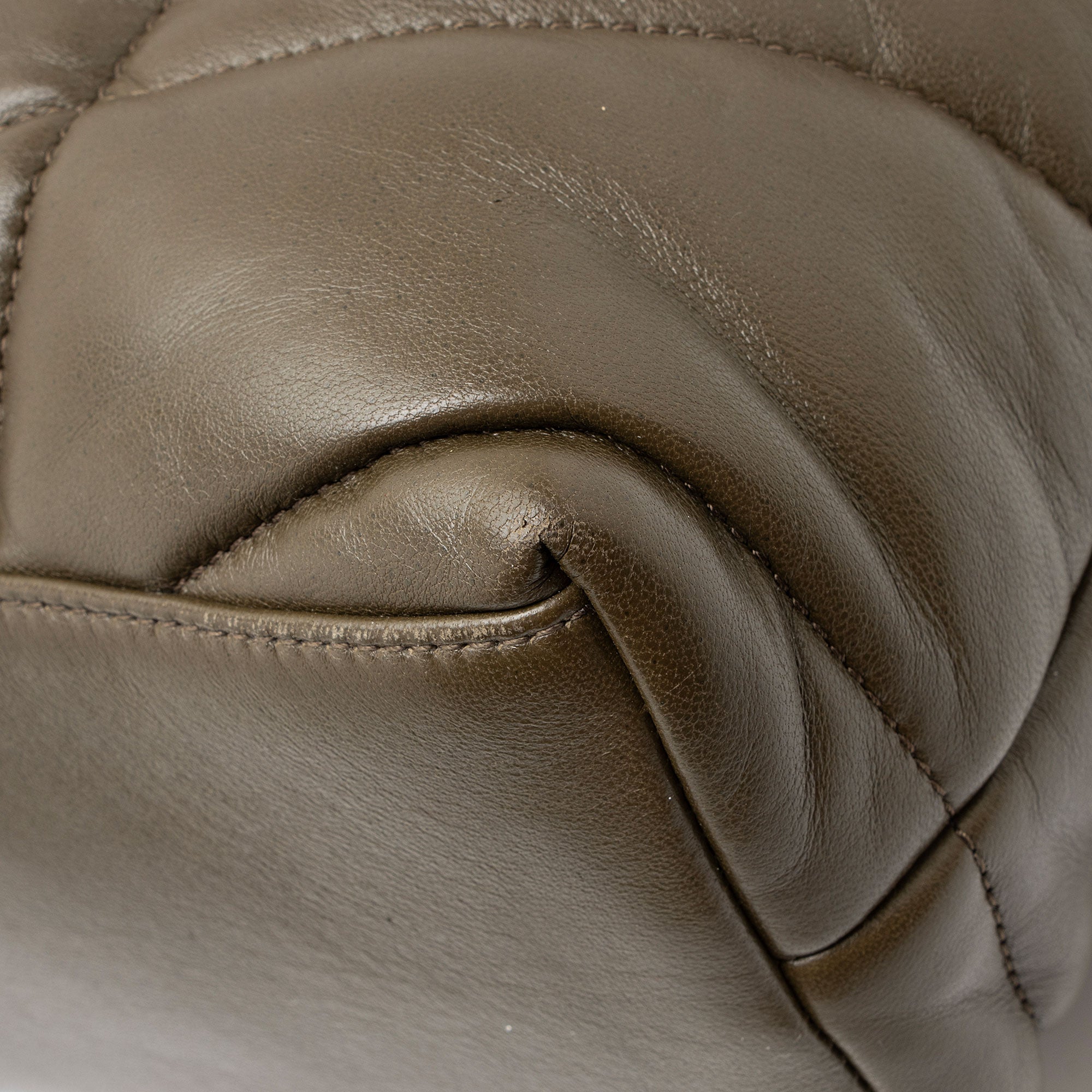 Saint Laurent Lambskin Monogram Puffer LouLou Small Shoulder Bag