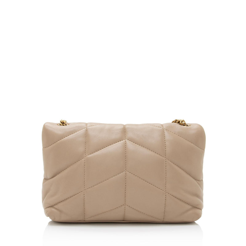 Yves Saint Laurent Small Pochette Loulou Puffer and its removable