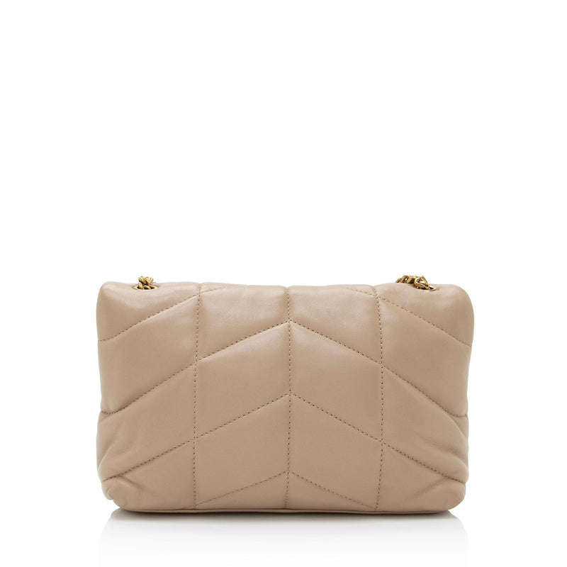 Saint Laurent Lambskin Monogram Puffer LouLou Toy Shoulder Bag