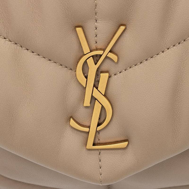 Saint Laurent Lambskin Monogram Puffer LouLou Toy Shoulder Bag