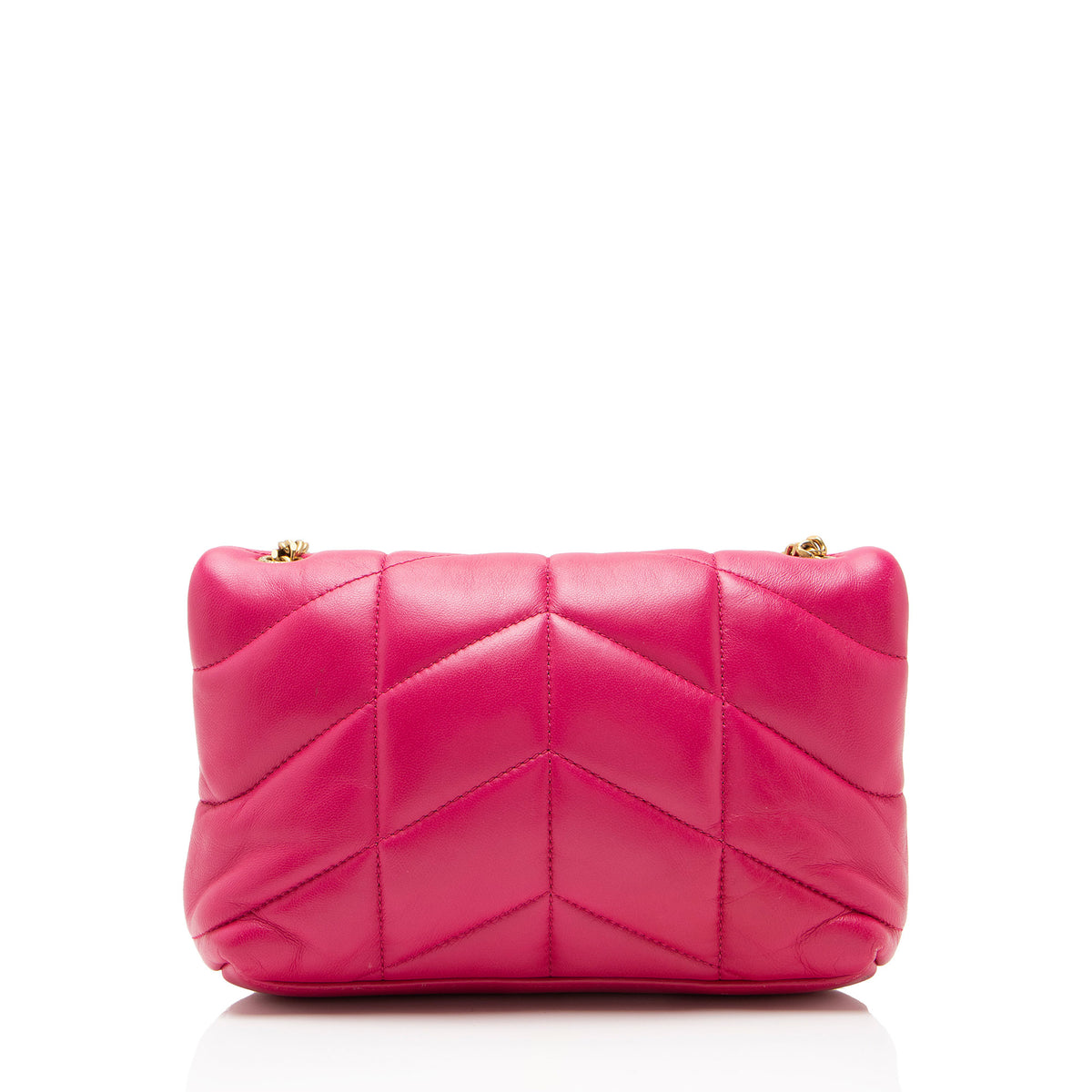 Saint Laurent Lambskin Monogram Puffer LouLou Toy Shoulder Bag