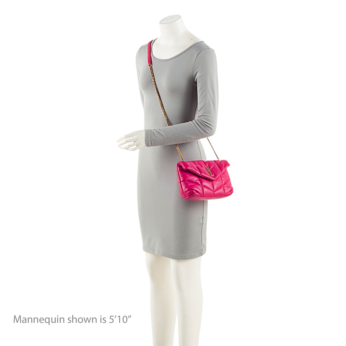 Saint Laurent Lambskin Monogram Puffer LouLou Toy Shoulder Bag