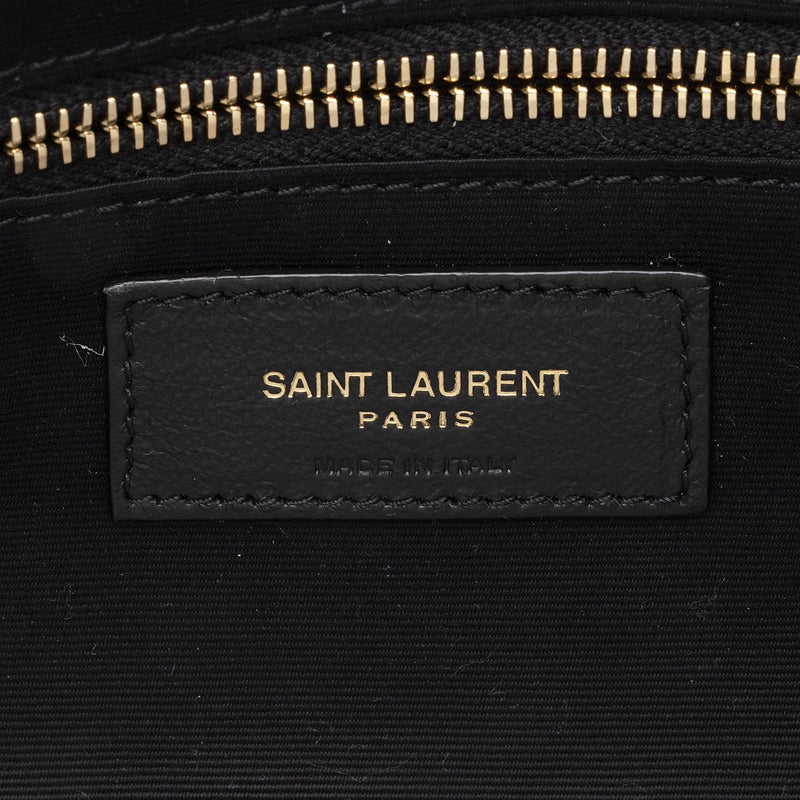 Saint Laurent Lambskin Suede Monogram Jamie Chain Medium Shoulder Bag –  LuxeDH