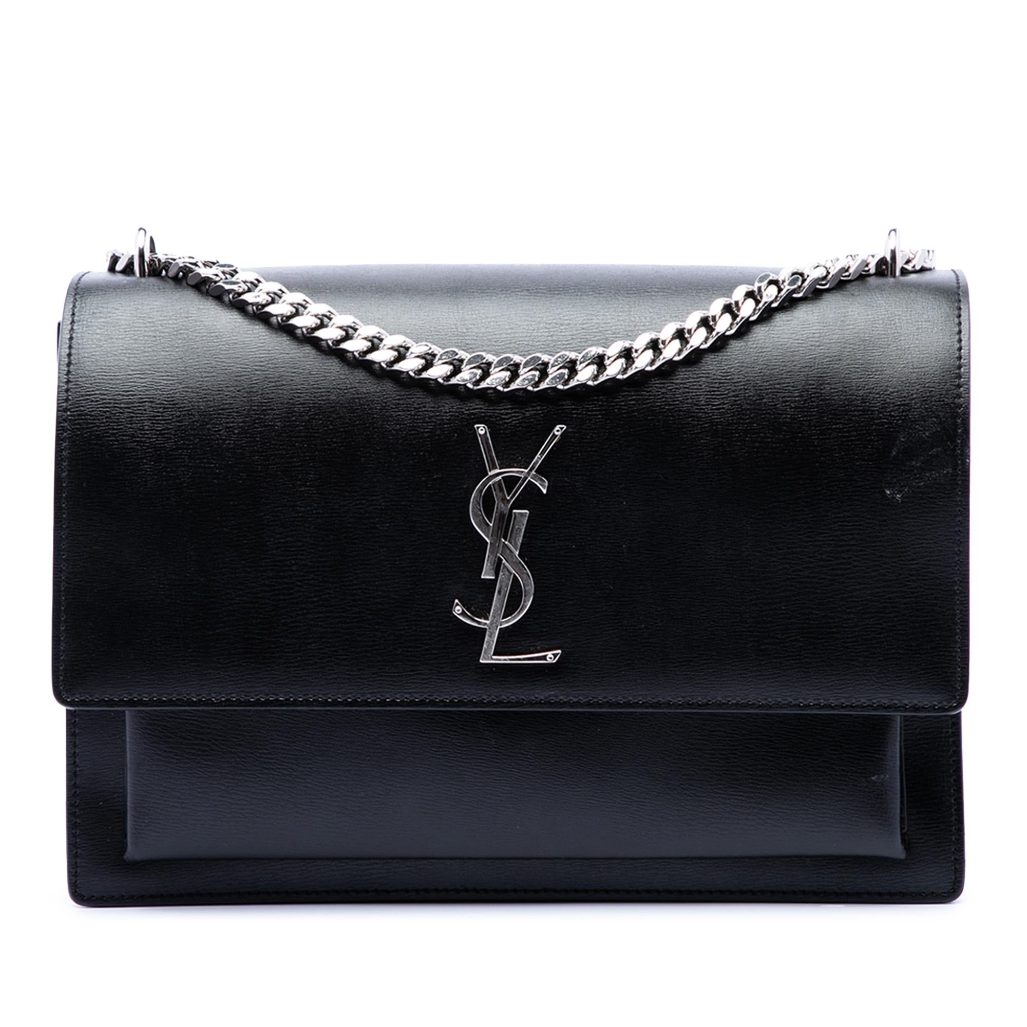 Saint Laurent Large Calfskin Monogram Sunset Crossbody